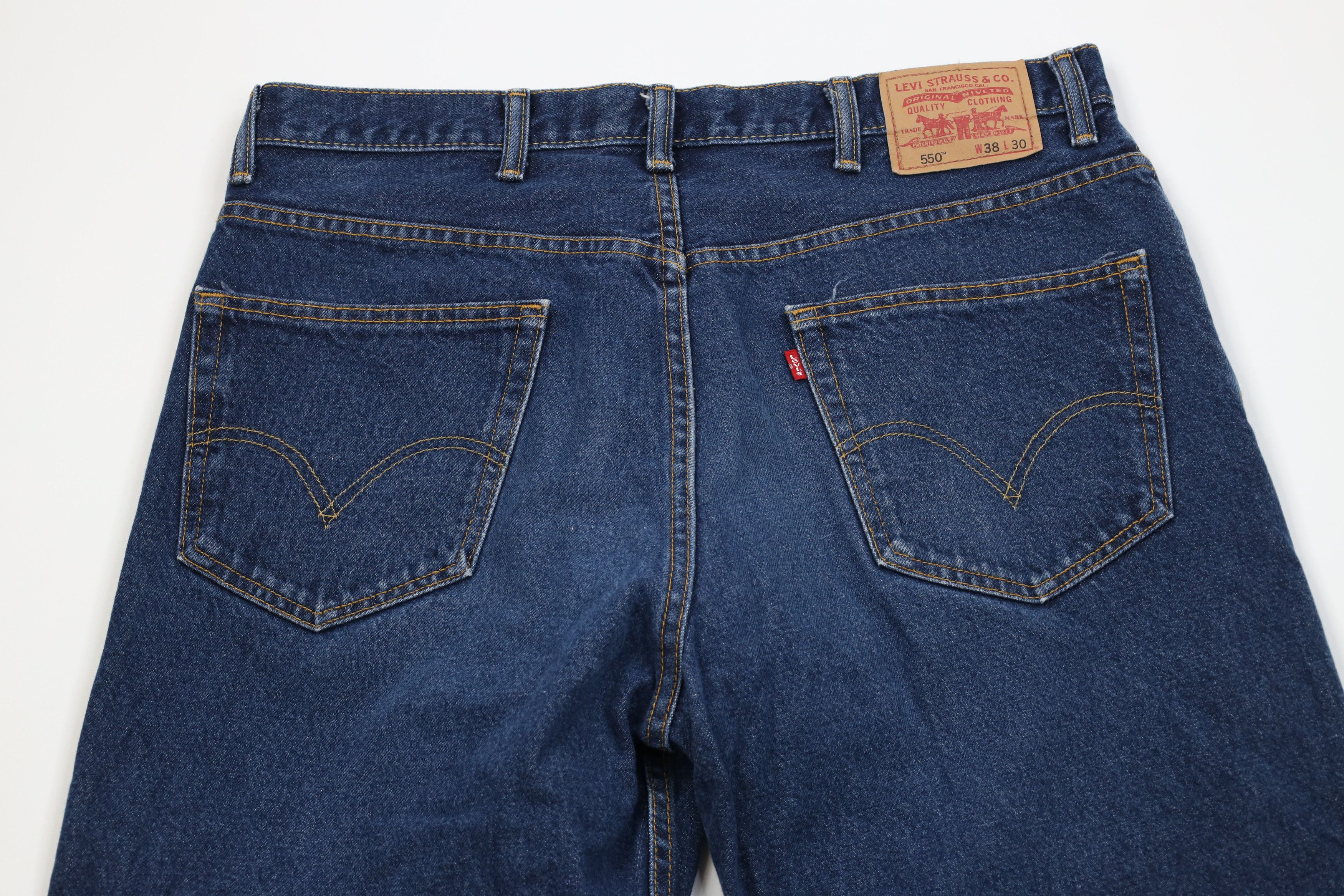Levi's Vintage Y2K Levis 550 Relaxed Fit Denim Jeans Blue Cotton Size US 38 / EU 54 - 10 Thumbnail