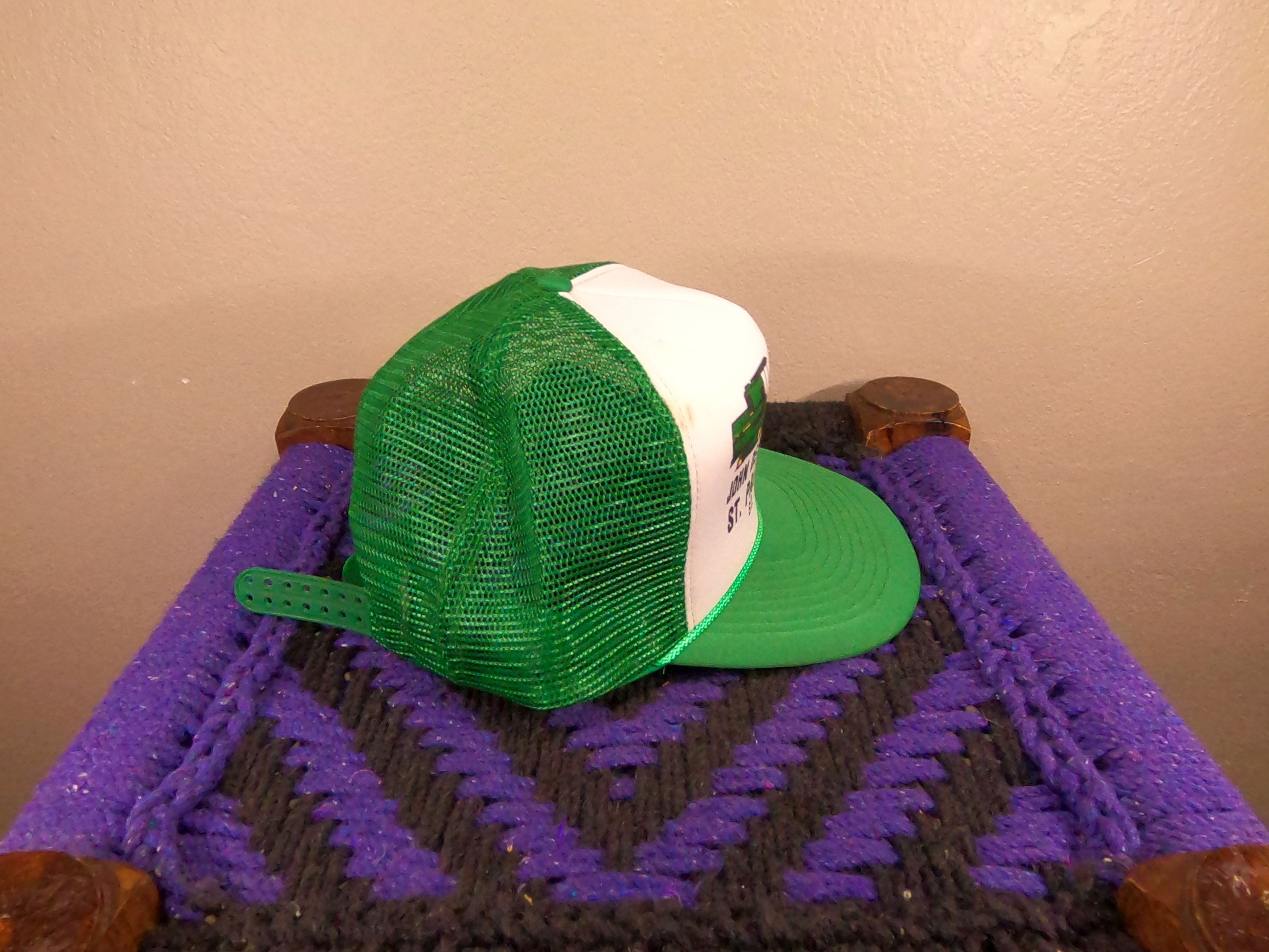 John Deere Two John Deere Hats Vintage Farmer Trucker Hats Size ONE SIZE - 8 Thumbnail