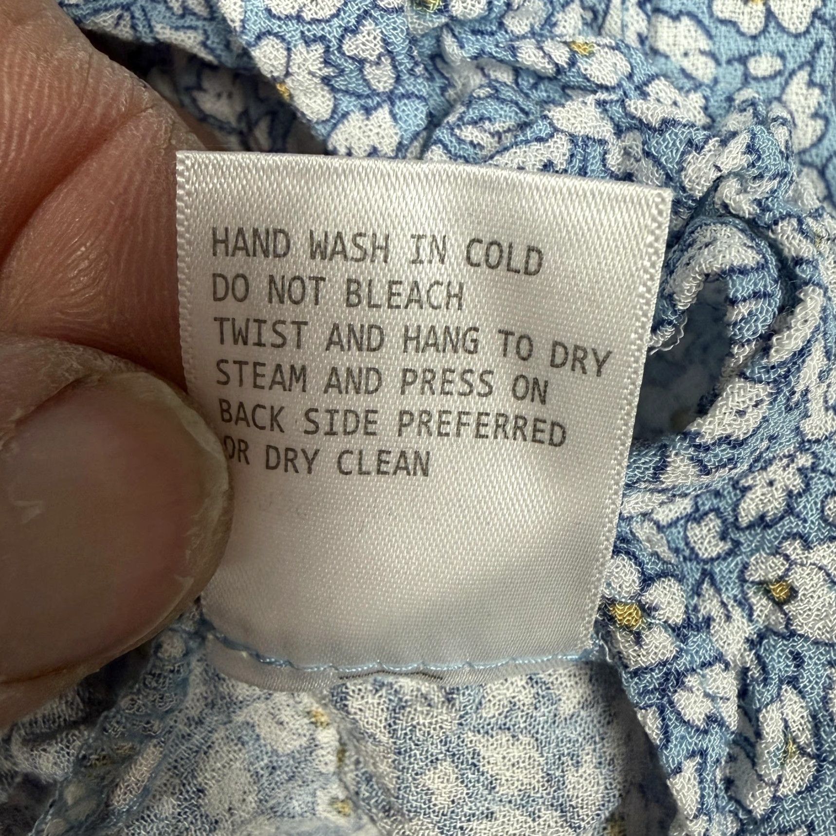 Cynthia Rowley Cynthia Rowley Tunic Top Womens S Blue Floral Ruffle Hem Boho Cottagecore Sleeveless V-Neck Lightweight Swingy Casual Holiday? Size S / US 4 / IT 40 - 6 Thumbnail