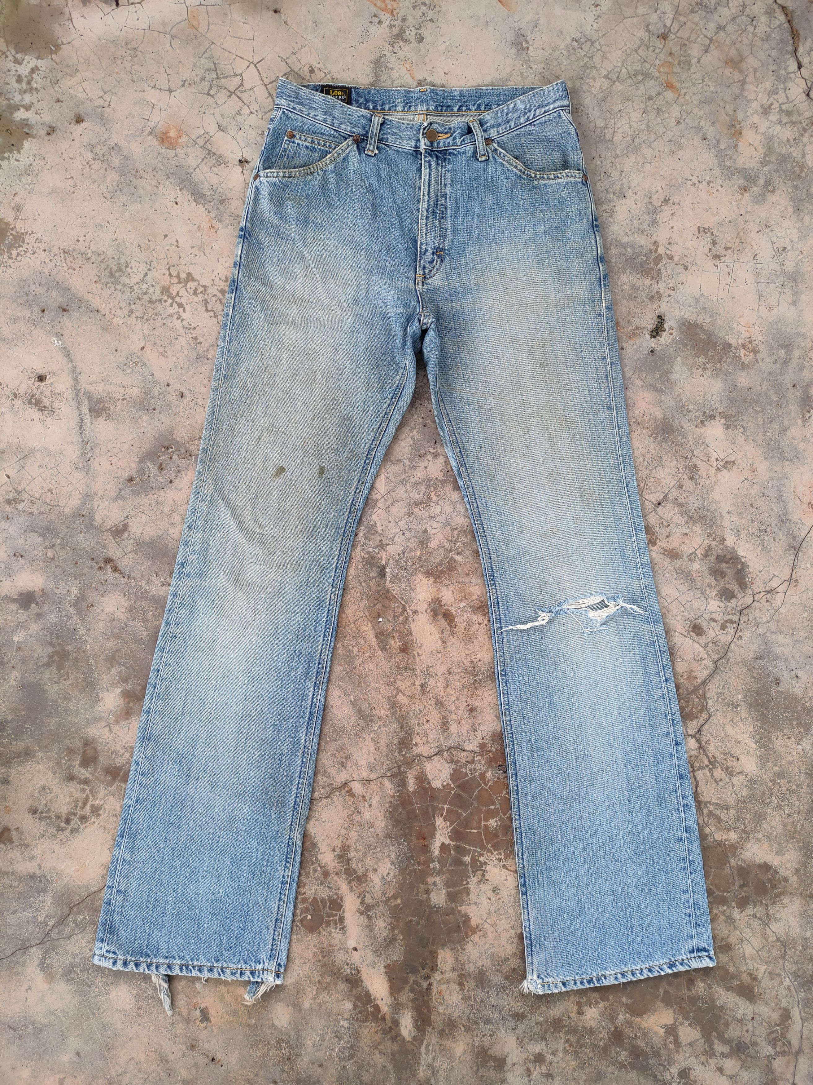 Lee flare Lee riders vintage denim ripped jeans pants Size US 32 / EU 48 - 3 Thumbnail