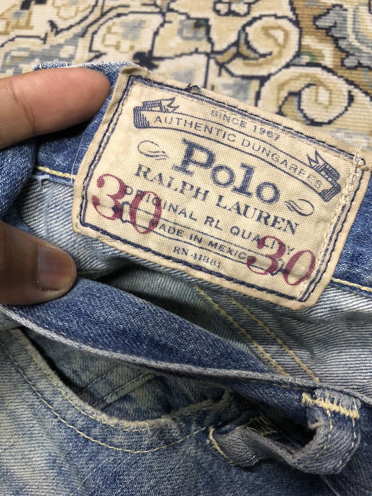 Polo Ralph Lauren DISTRESSED POLO RALPH LAUREN DENIM Size US 31 - 10 Thumbnail