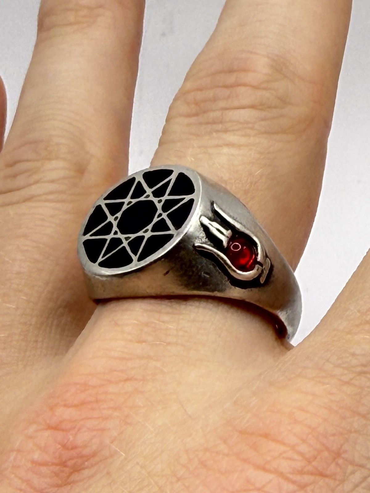Seditionaries Alchemy 2002 hex biker/goth chrome erd Size ONE SIZE - 1 Thumbnail