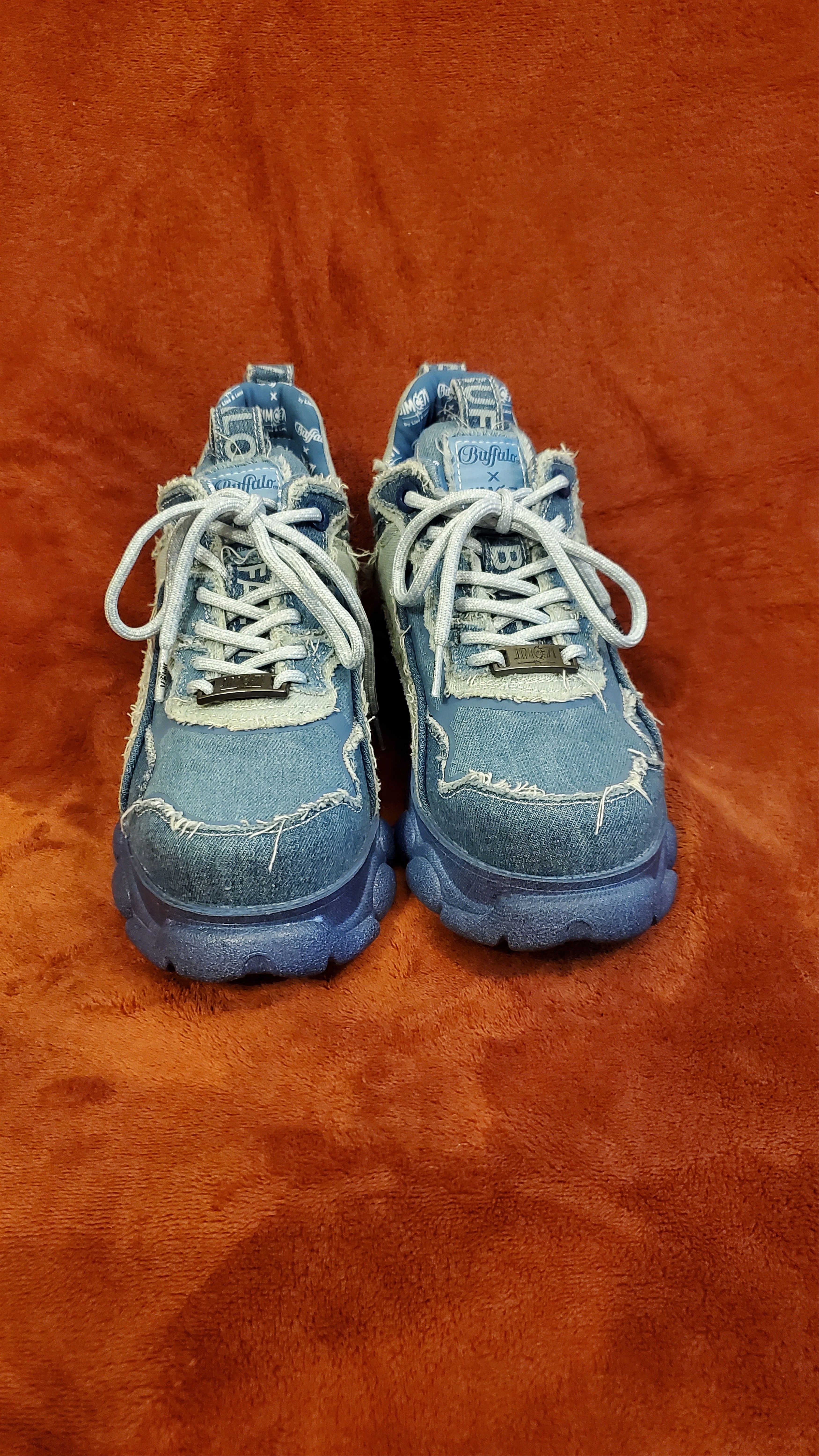 Buffalo London BUFFALO LONDON x J1MO71 chunky platform denim sneakers Size US 7.5 / IT 37.5 - 3 Thumbnail