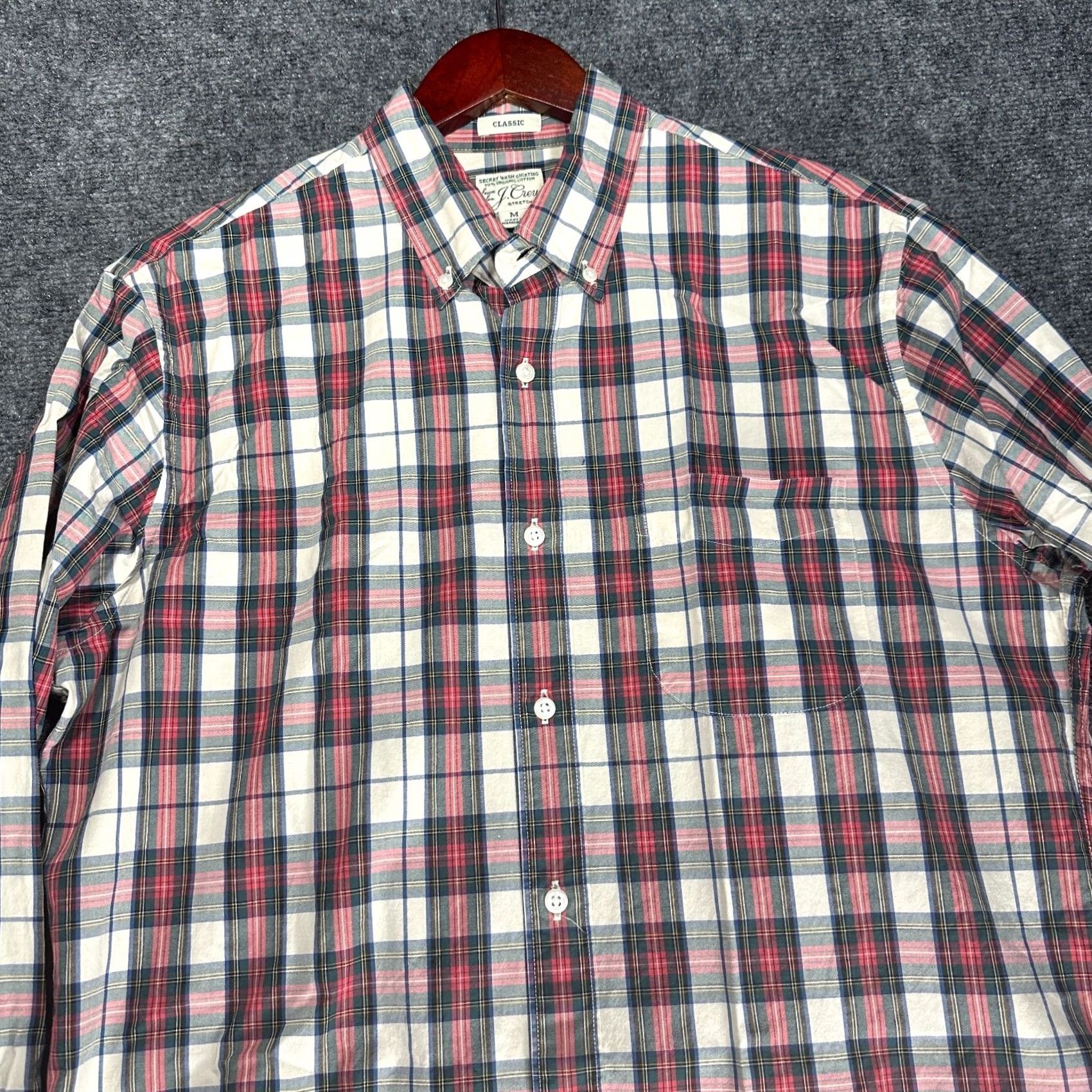 J.Crew VINTAGE J. CREW Shirt Mens M Classic Secret Wash Pocket Button Down Plaid Home Size US M / EU 48-50 / 2 - 3 Thumbnail