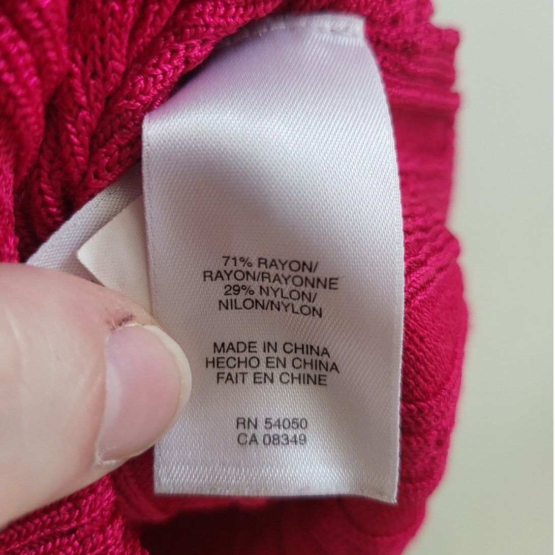 Other Jones New York Collection Magenta Knit Sleeveless Blouse - L Size L / US 10 / IT 46 - 4 Thumbnail