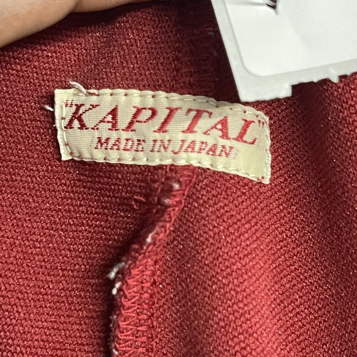Kapital Kapital Ska Tape Track Pants Burgundy Size US 29 - 5 Thumbnail