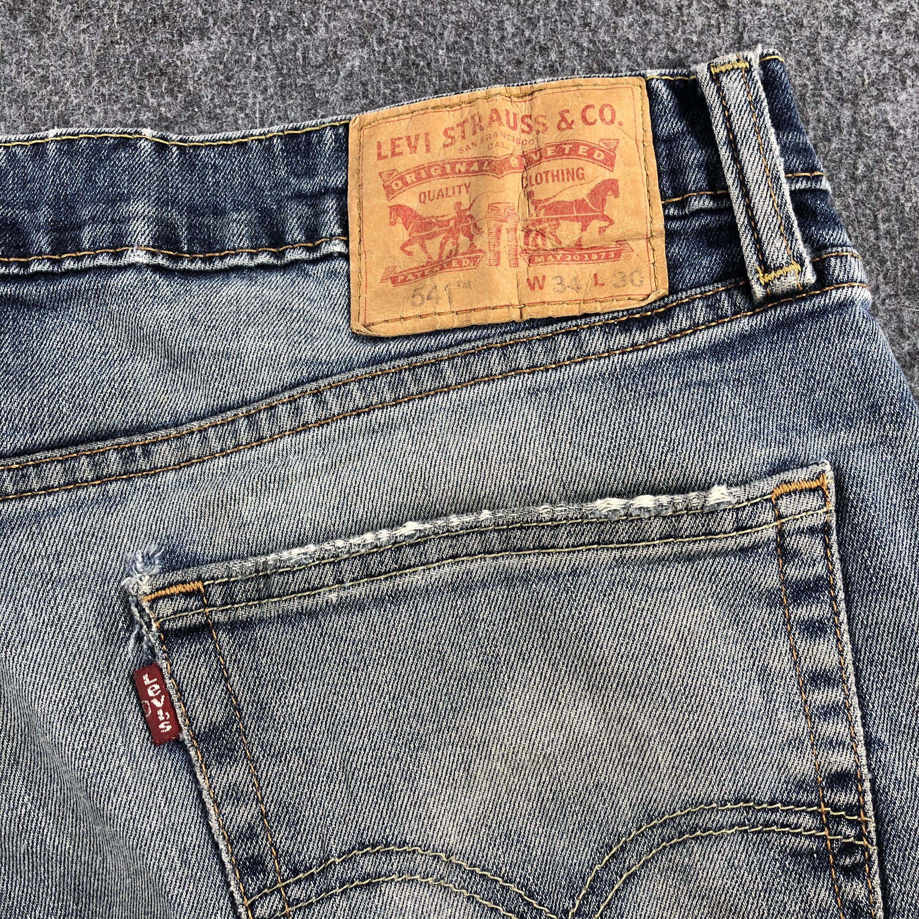 Levi's Vintage Blue Wash Levis 541 Jeans-J1682 Size US 35 - 6 Thumbnail