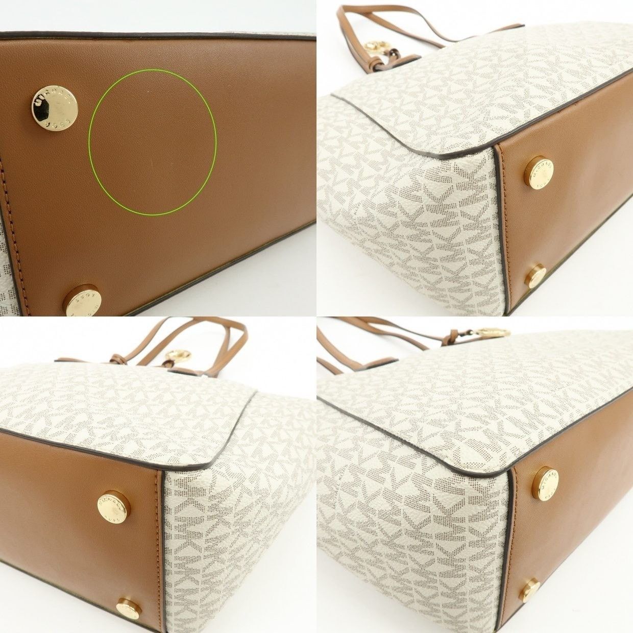 Michael Kors Michael Kors MK Signature Coated Canvas Shoulder Bag White Size ONE SIZE - 14 Thumbnail