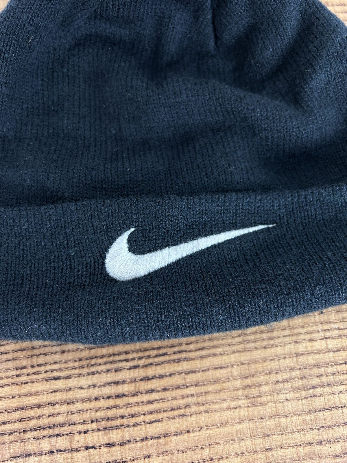Nike Vintage Nike Reversible Beanie Hat In Black / Gray Size ONE SIZE - 2 Thumbnail