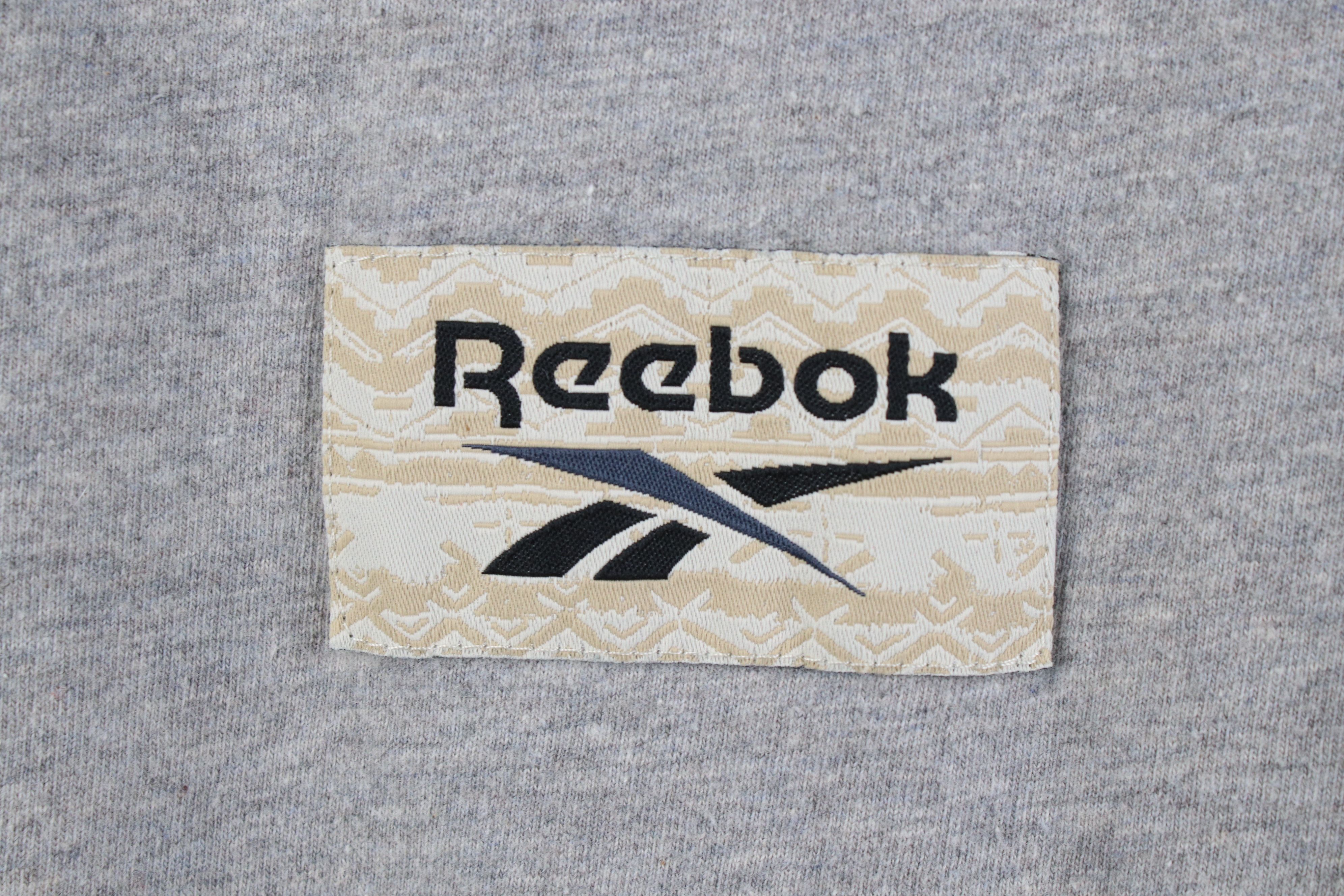 Reebok Vintage 90s Reebok Box Logo Skiing Long Sleeve T-Shirt Gray Size US L / EU 52-54 / 3 - 4 Thumbnail