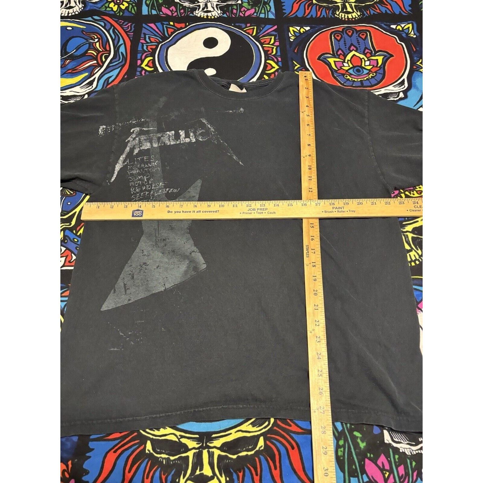 Metallica Vintage y2k black 2007 grey faded metallica band shirt Xl Size US XL / EU 56 / 4 - 5 Thumbnail