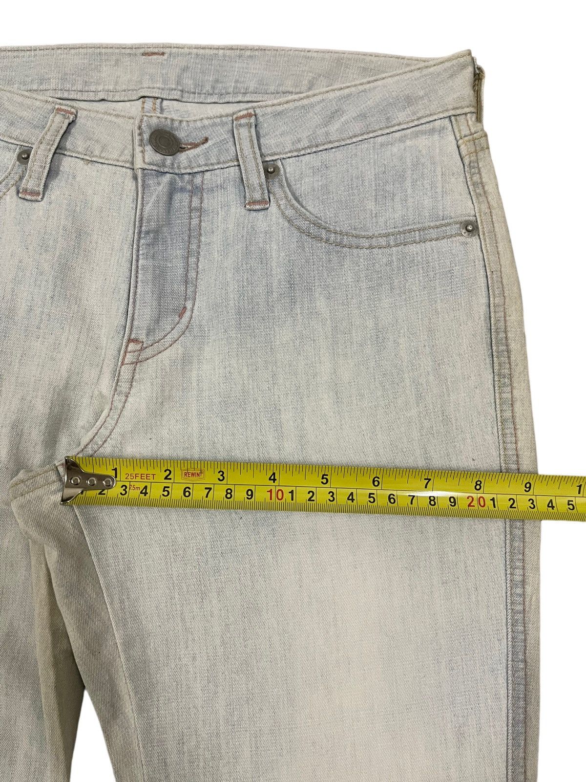 Uniqlo Vintage Japanese Uniqlo Light Blue Wash Flare Jeans Size 28" / US 6 / IT 42 - 12 Thumbnail