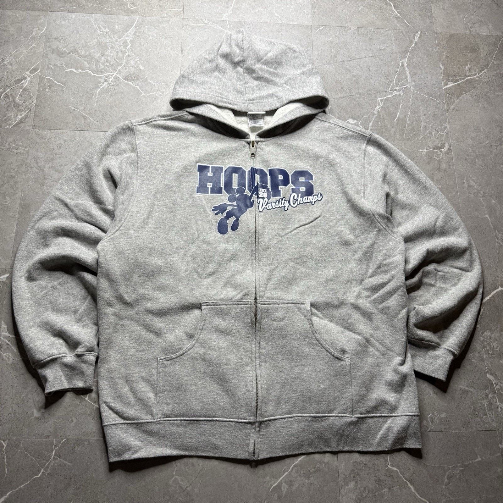 Vintage Disney Store Varsity Champs Hoops Mickey Full Zip Hoodie Y2K Size US L / EU 52-54 / 3 - 1 Thumbnail