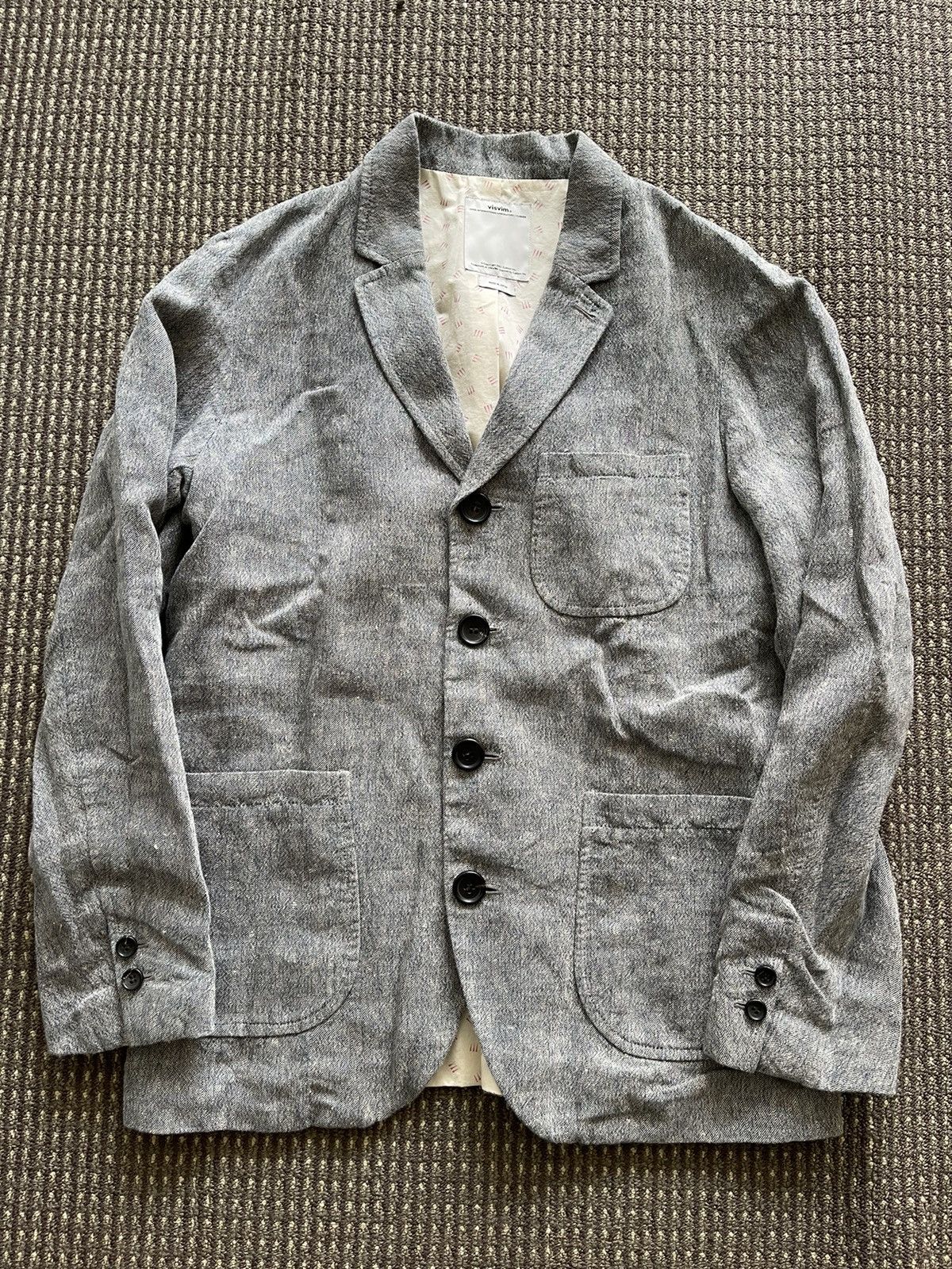 こゆり　visvim MIES COAT INDIGO BORDER Visvim visvim MIES COAT INDIGO BORDER. | Grailed