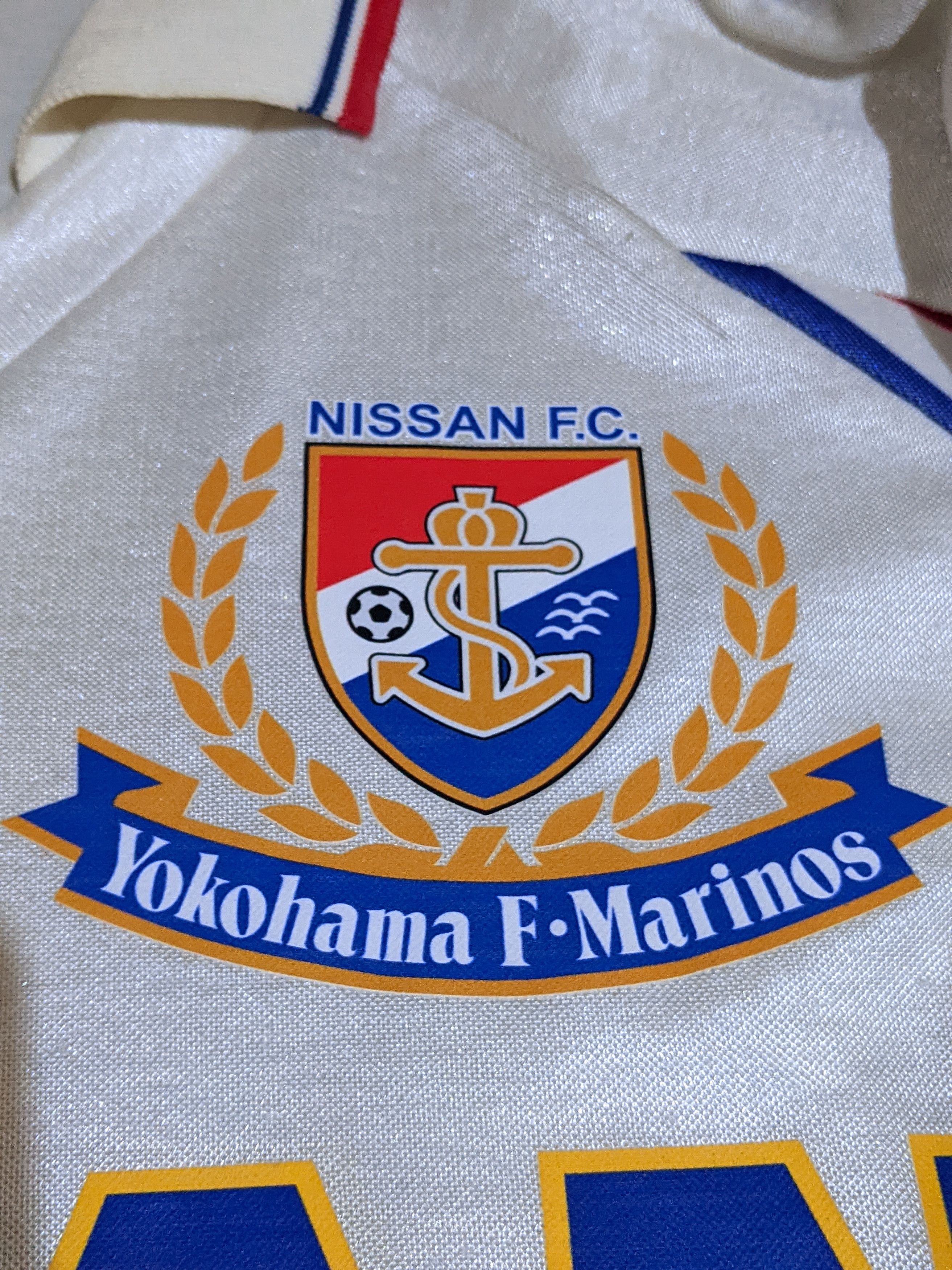 Adidas Yokohama F.marinos 1992 away Jersey football shirt Size US L / EU 52-54 / 3 - 7 Thumbnail
