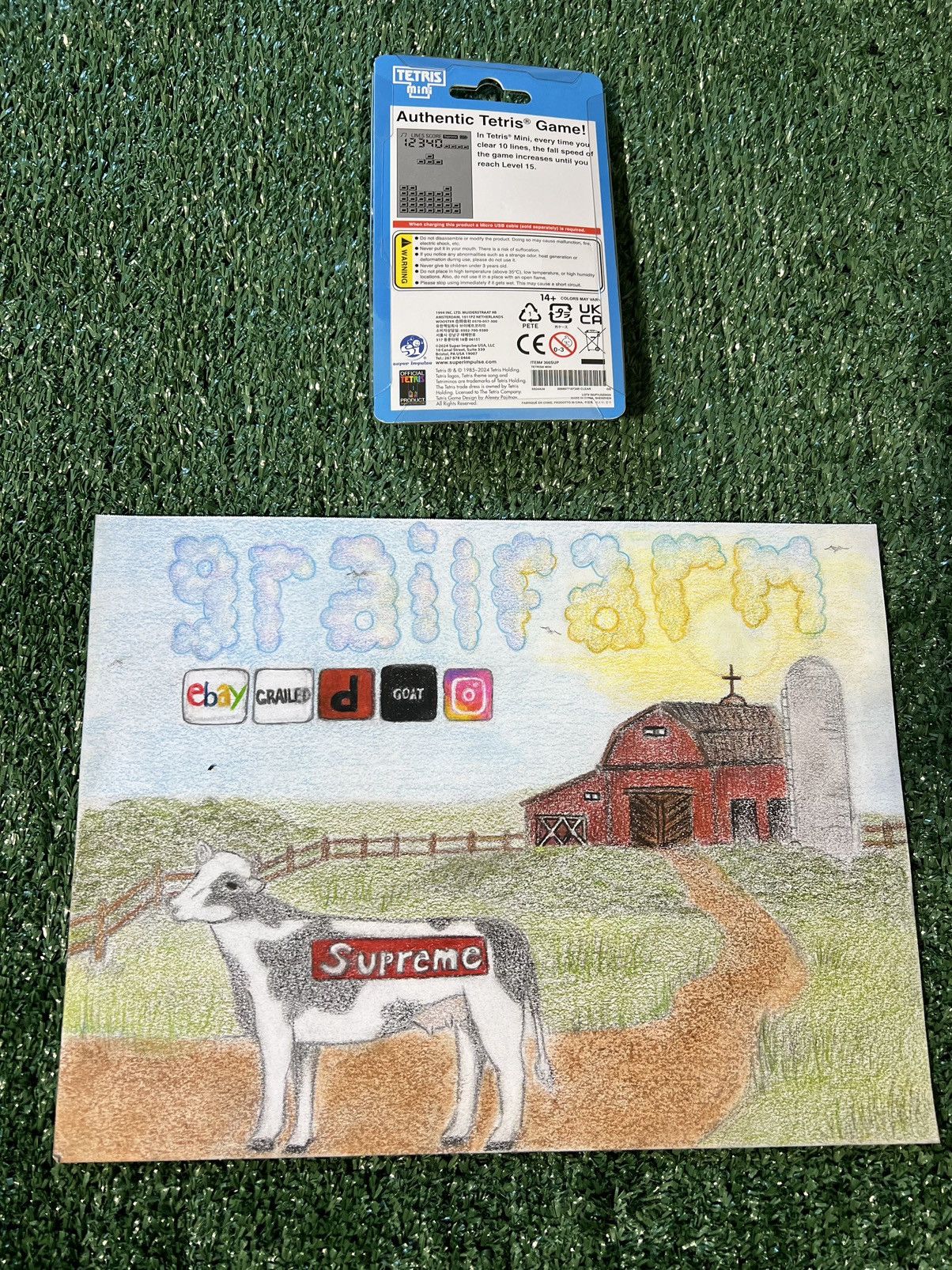 Supreme X Tetris Mini Keychain “Clear”