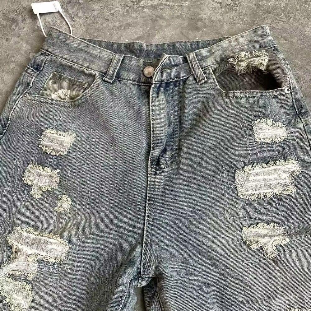 Japanese Brand × Jean Vintage Camouflage Patchwork Denim Size US 31 - 9 Thumbnail
