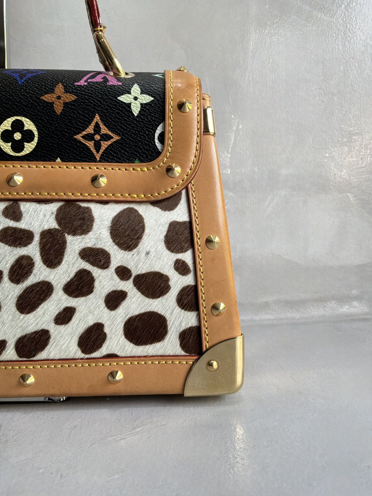 Louis Vuitton × Takashi Murakami 2003 Louis Vuitton x Murakami - SAC Rabat Dalmatian Ponyhair Size ONE SIZE - 7 Thumbnail