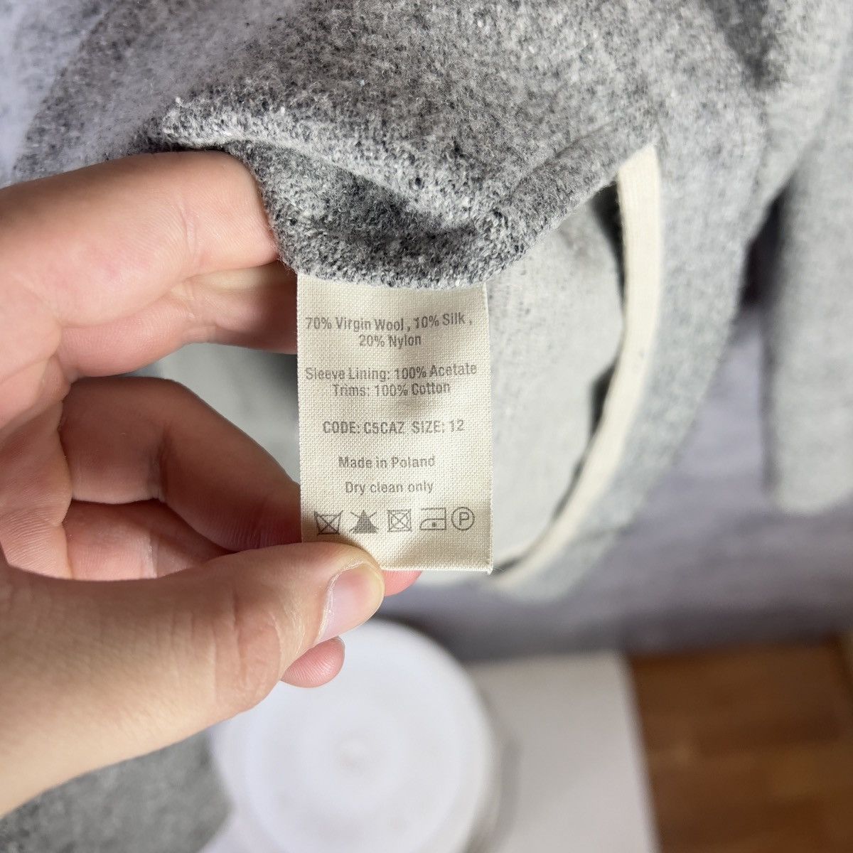 Other Toast Women’s Blazer Jacket Size 12 Gray Wool Long Sleeve’ Size XL / US 12-14 / IT 48-50 - 7 Thumbnail