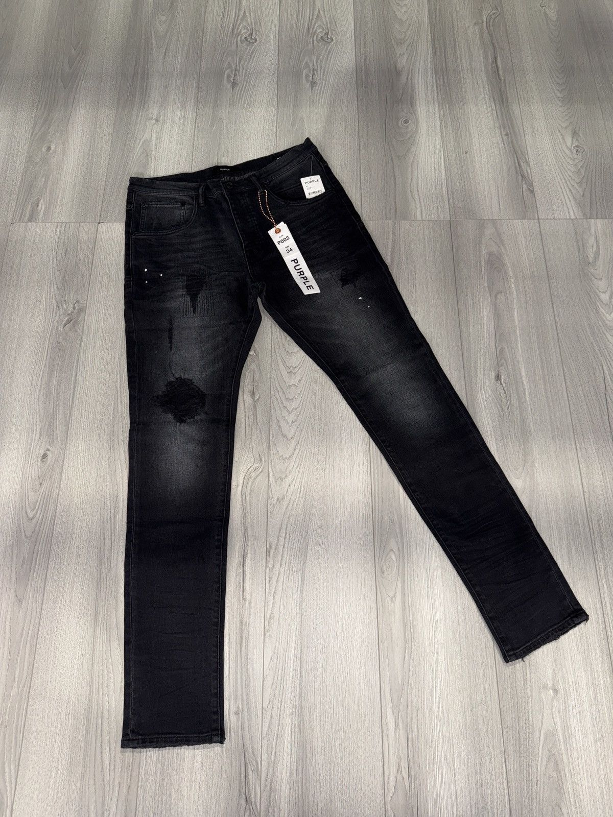 Purple PURPLE Black Skinny Jeans Size US 34 / EU 50 - 1 Thumbnail