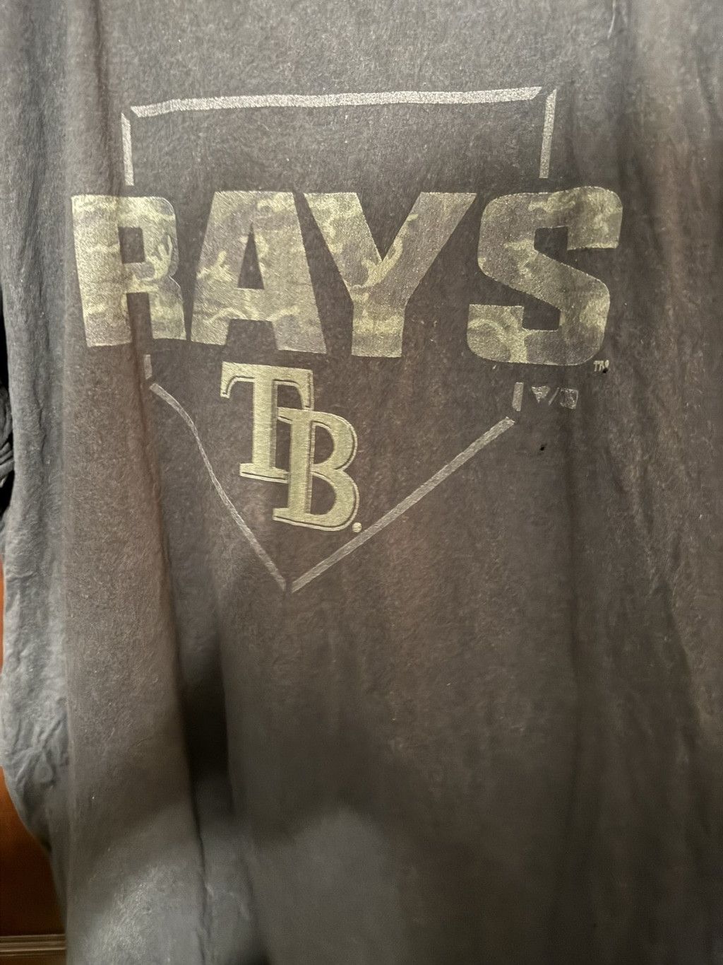 The Unbranded Brand Tampa Bay Rays Camo Logo Fanatics T-shirt Men Sz 2XLT Black Size US XXL / EU 58 / 5 - 5 Thumbnail