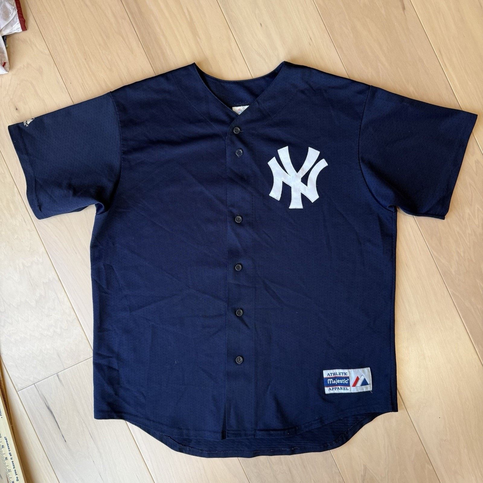 Majestic Vintage New York Yankees Jersey XL Navy 90s Majestic MLB Size US XL / EU 56 / 4 - 3 Thumbnail