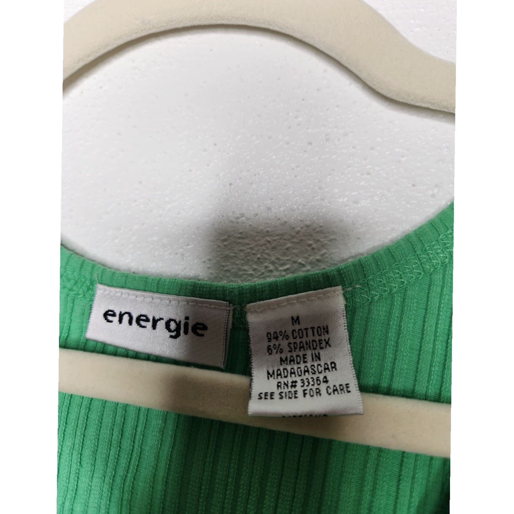 Energie VINTAGE Energie Green Tank Top M Womens Tank Medium Green NWT Fairy Whimsy 90s Y2K Size M / US 6-8 / IT 42-44 - 4 Thumbnail