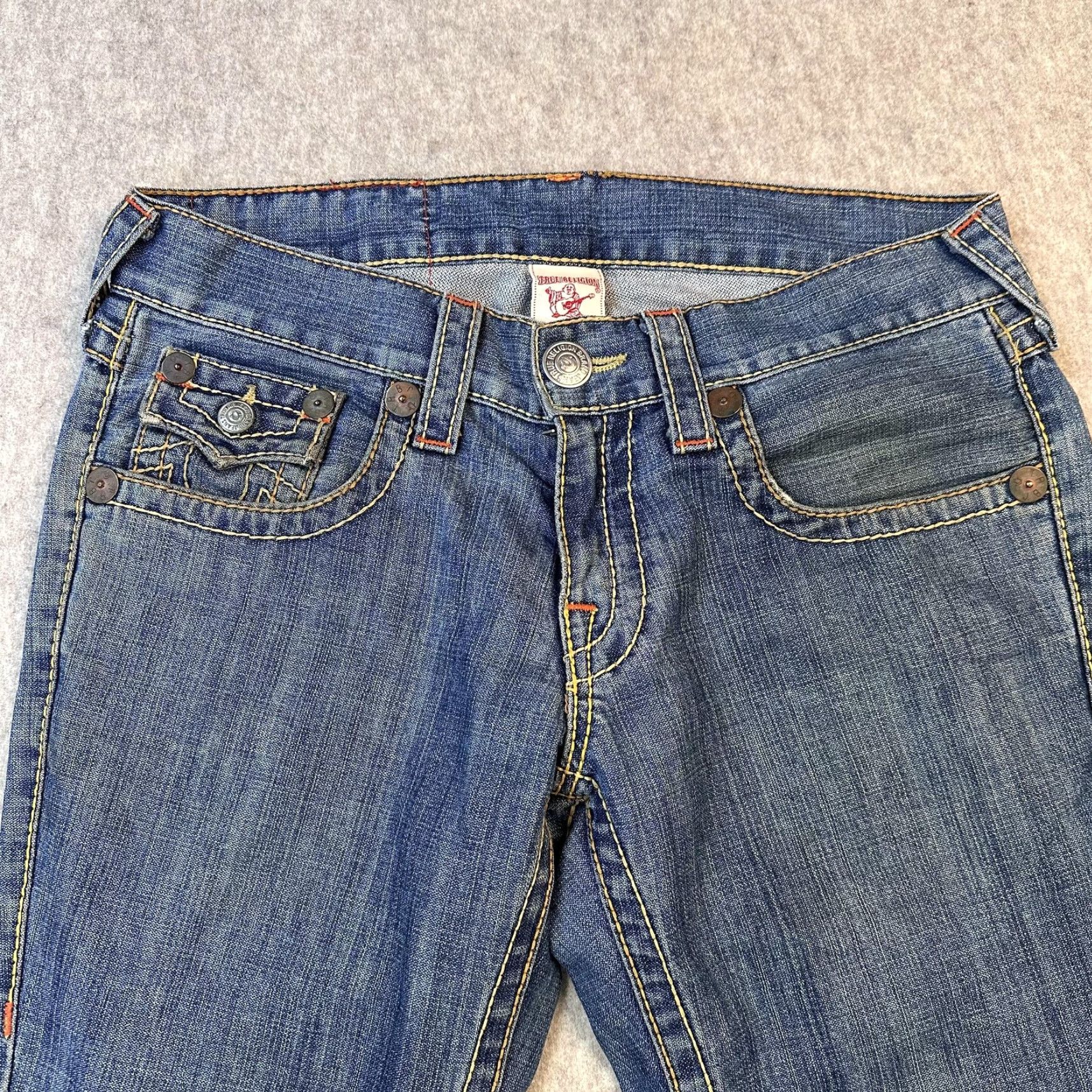 True Religion True Religion Jeans Mens Bootcut 34x33 Blue Joey Big T Denim Jeans White? (Note: Ensure only words from original title) Size US 30 / EU 46 - 2 Thumbnail