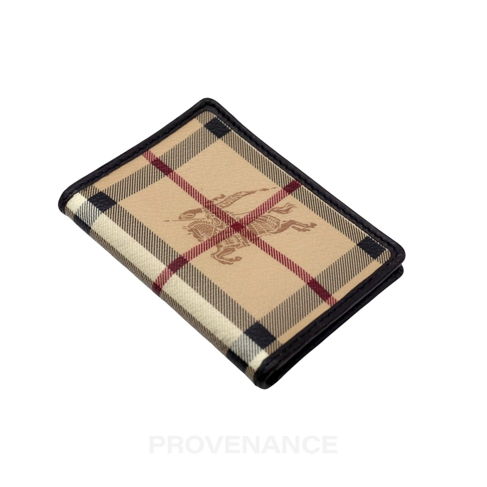 Burberry 🔴 Burberry Pocket Organizer Wallet - Haymarket Check Black Size ONE SIZE - 3 Thumbnail