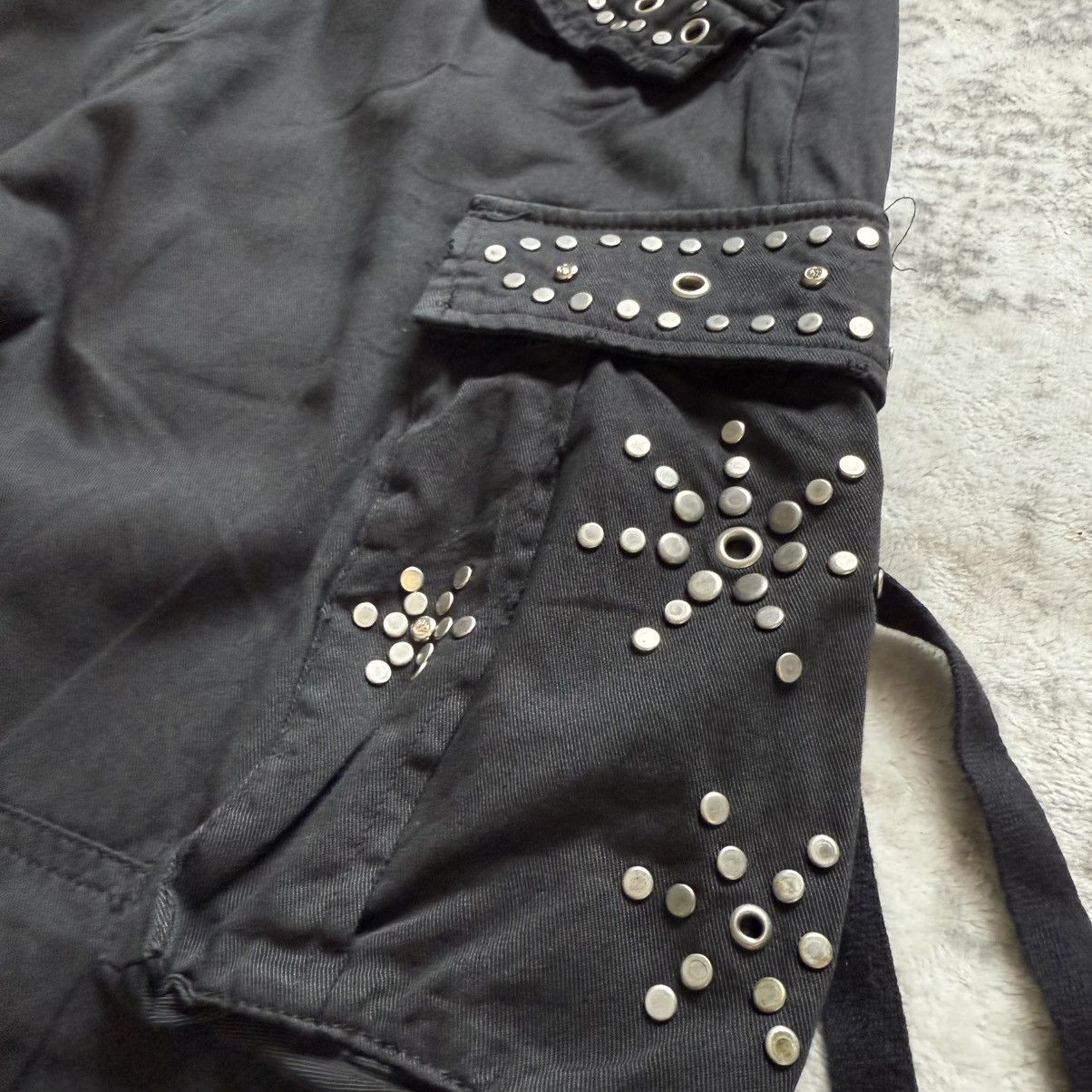 Hysteric Glamour 2000s Wild Khakis Japan Studded Details Linen Cargo Pants Size US 32 / EU 48 - 6 Thumbnail