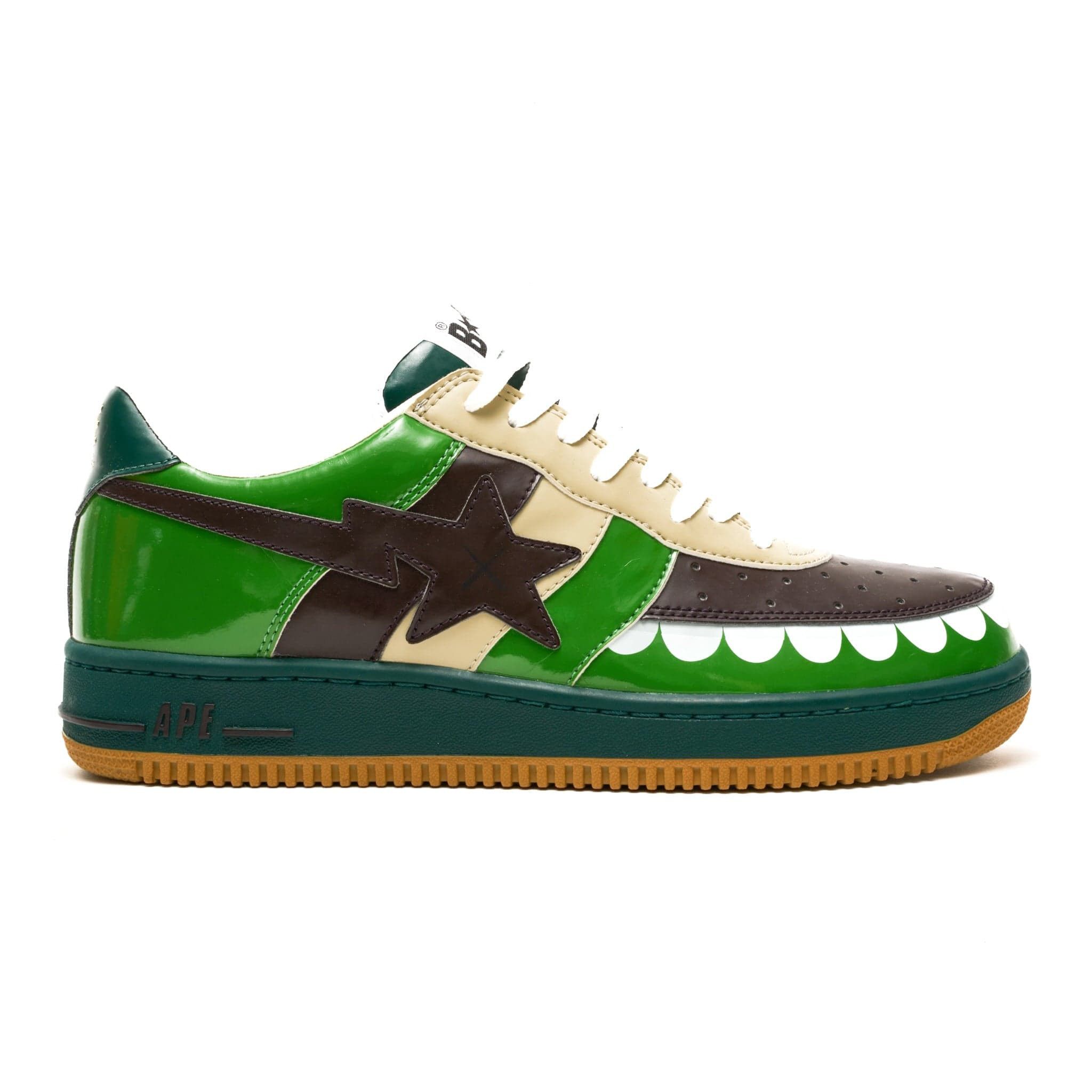Bape Bapesta Low KAWS Chompers Green (Soulja Boy Autographed) Size US 10.5 / EU 43-44 - 1 Thumbnail