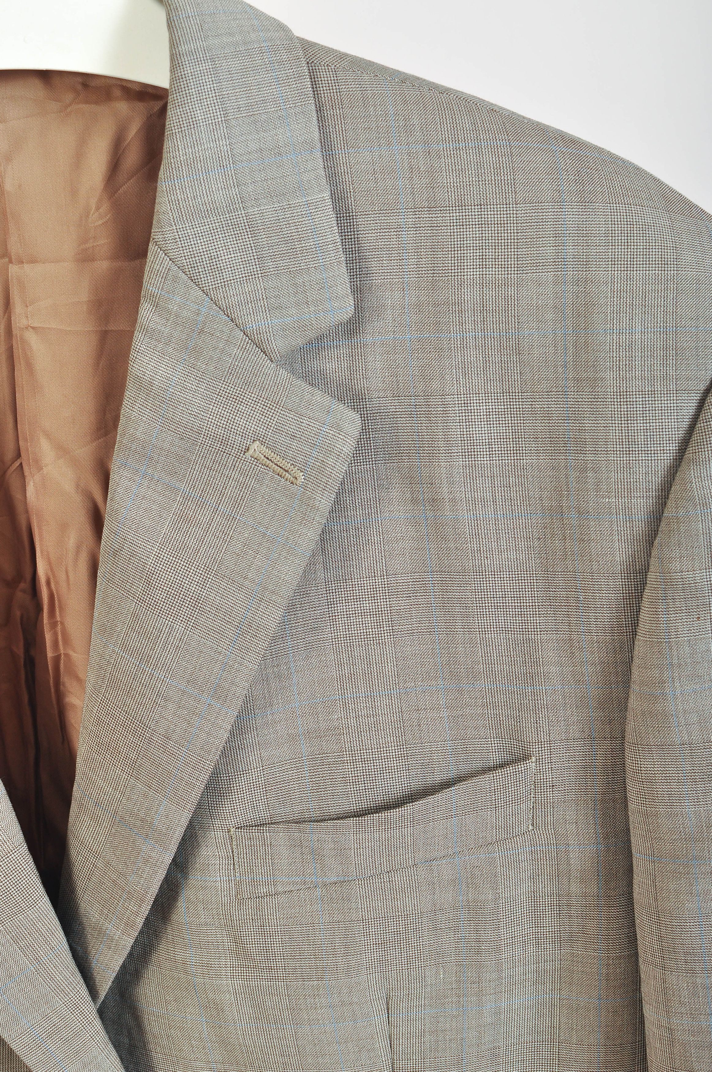 Ralph Lauren Vintage 00s Ralph Lauren Wool Checkered Blazer Size 46R - 2 Thumbnail