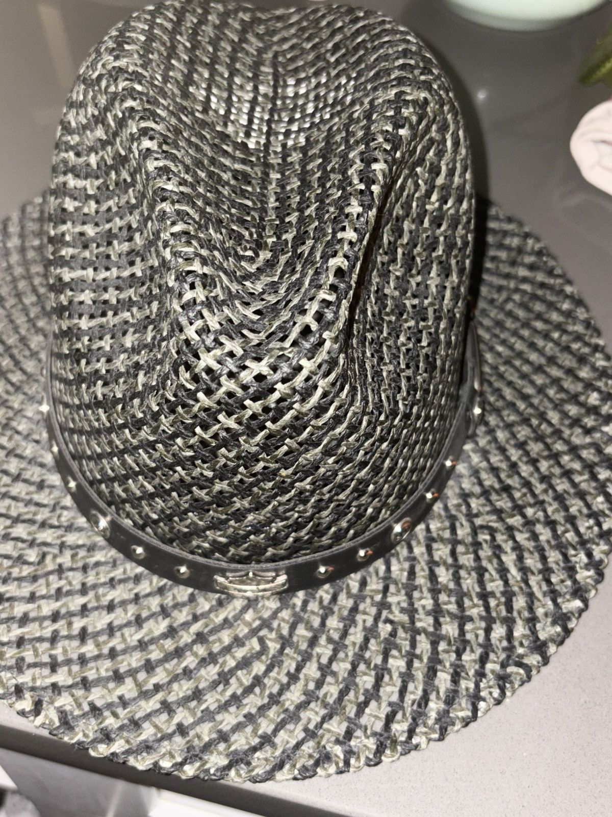 Harley Davidson Harley Davidson Vintage 90’s Straw Fedora Size ONE SIZE - 10 Thumbnail