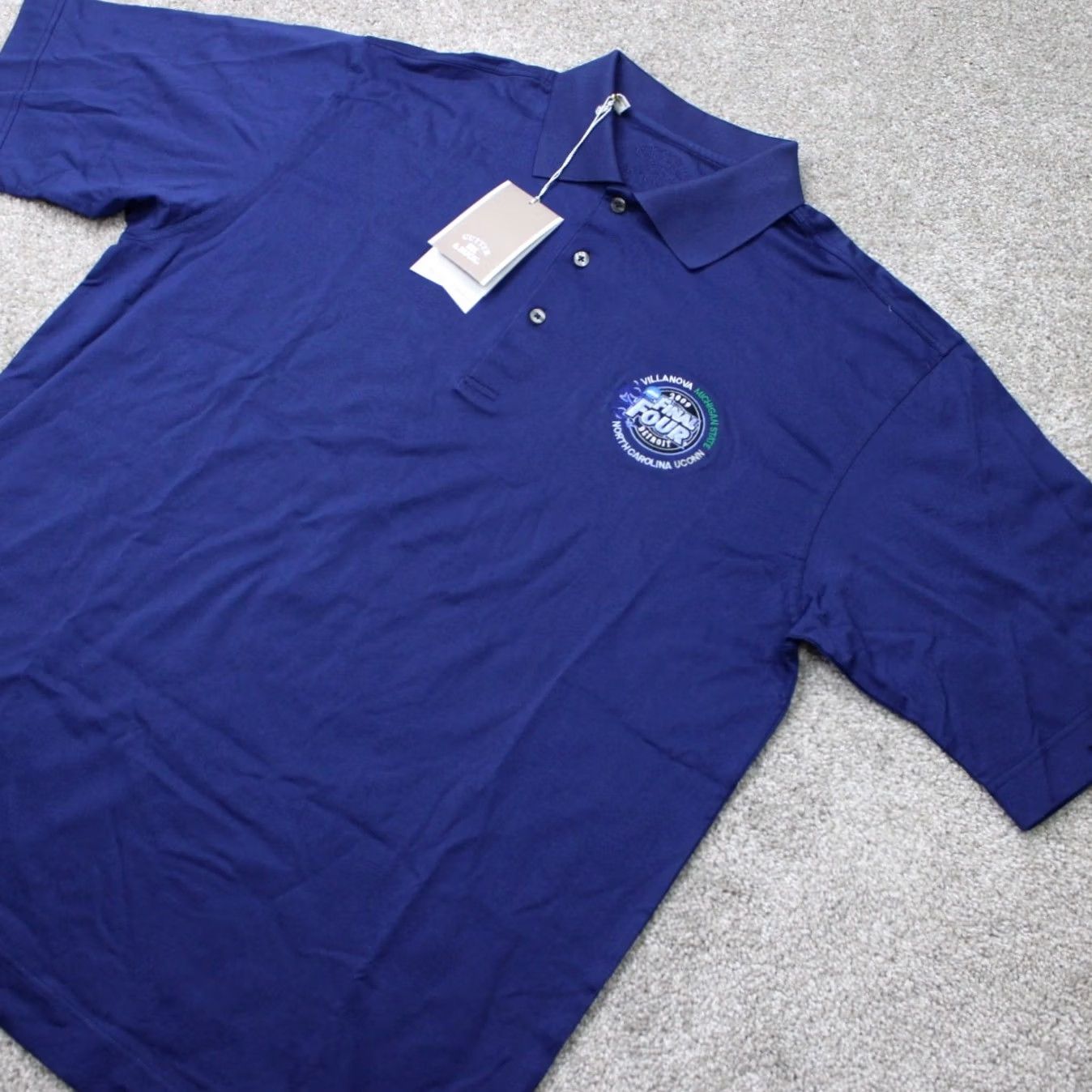 Cutter & Buck Cutter & Buck Signature Polo Shirt Blue Mens Large 2009 Final Four NWT Casual Short Sleeve Cotton Comfort Shirt Size US L / EU 52-54 / 3 - 3 Thumbnail
