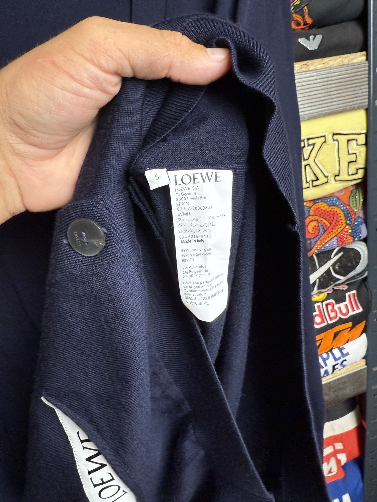 Loewe Loewe Wool Blend Front Button Cardigan Monogram Size US S / EU 44-46 / 1 - 8 Thumbnail