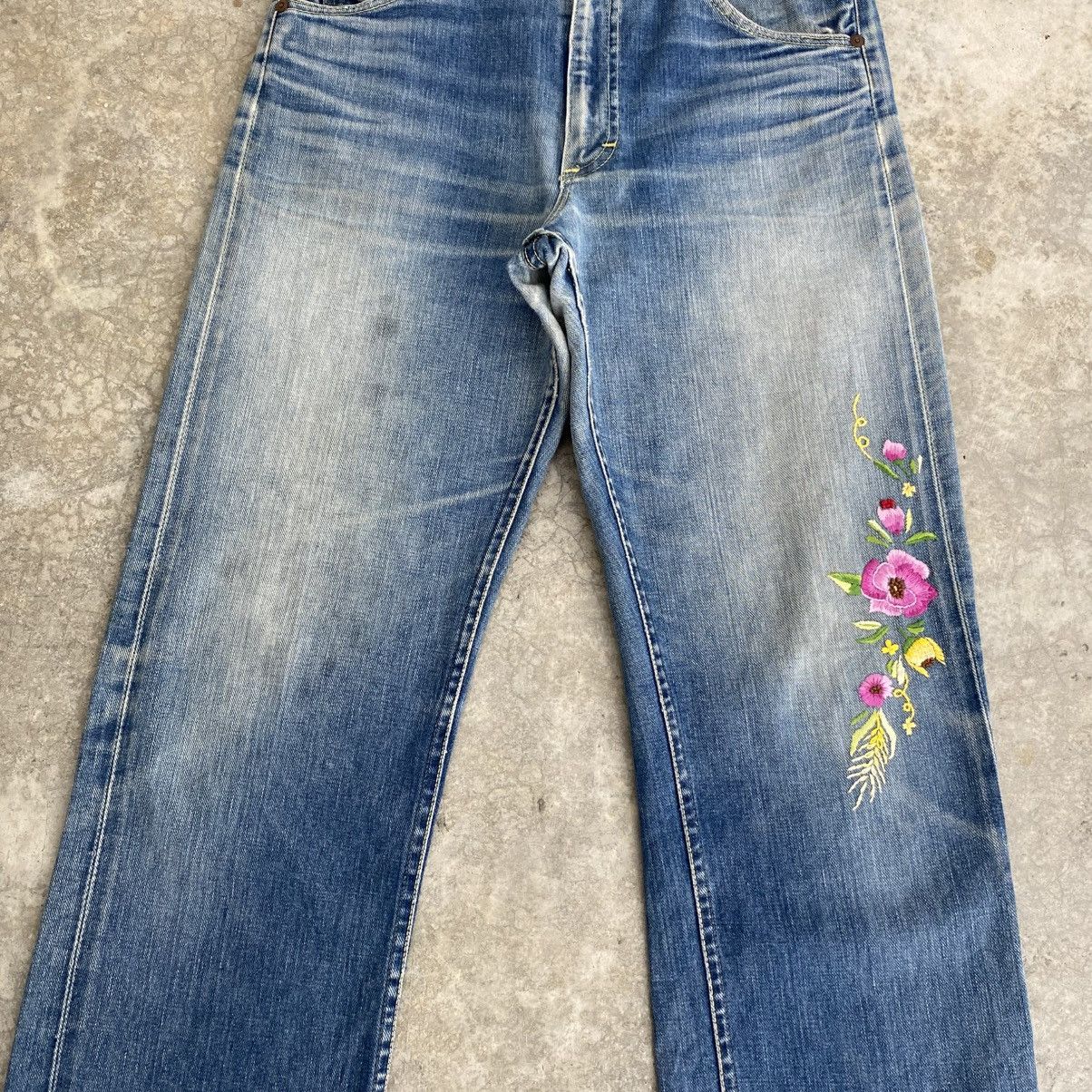 Lee Vintage 60’s Lee 101Z Faded Blue Half Selvedge Jeans Size US 30 / EU 46 - 7 Thumbnail