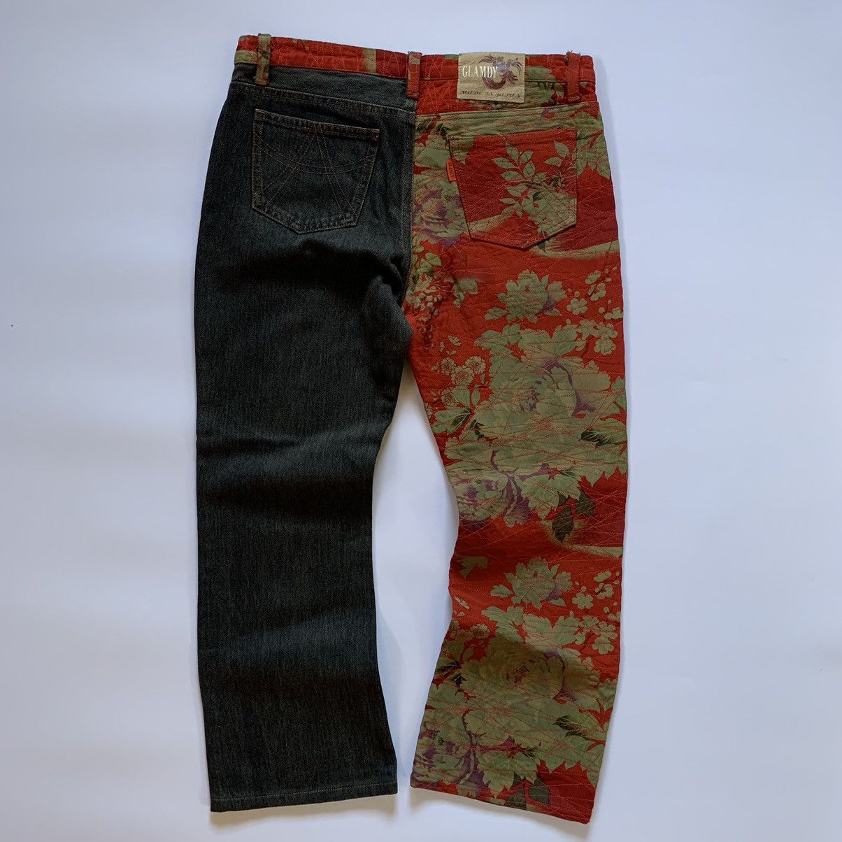 If Six Was Nine × Japanese Brand × Vintage 90s Glamdy Japanese Hybrid Flare Pants Size US 30 / EU 46 - 1 Thumbnail