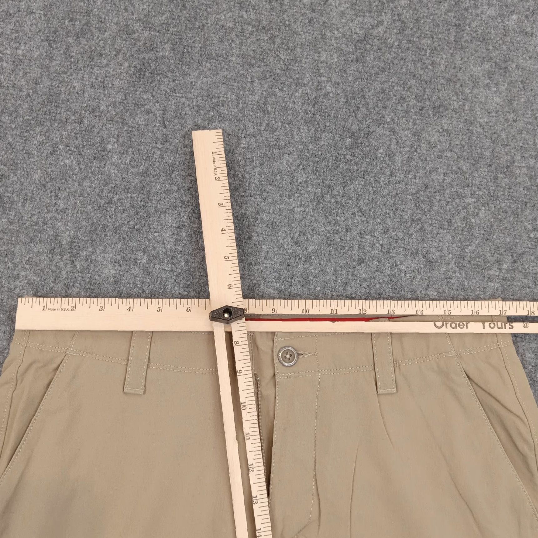 Under Armour Under Armour Chino Pants Mens Beige Flat Front Straight Leg 34x31 Size US 34 / EU 50 - 5 Thumbnail