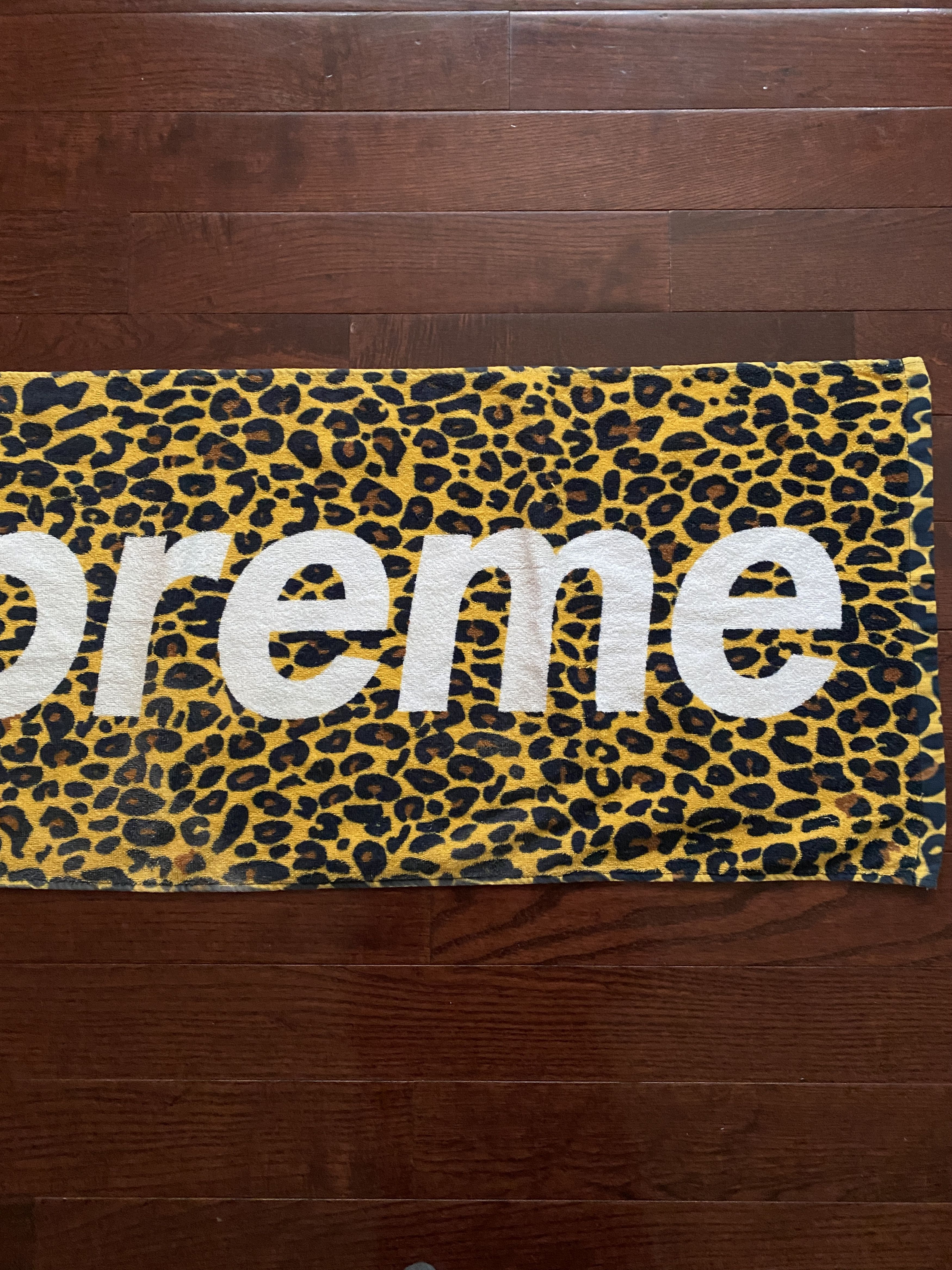 Supreme Box Logo Leopard Towel 2009 Size ONE SIZE - 3 Thumbnail