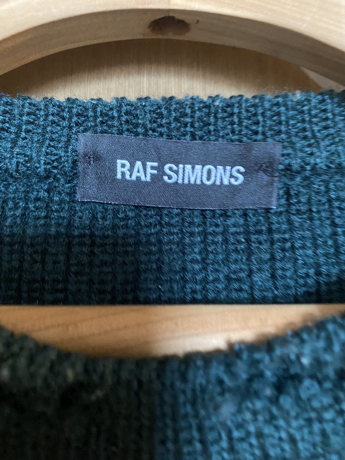Raf Simons FW16 LANA VERGING WOOL PATCHED KNIT sweater Size US S / EU 44-46 / 1 - 6 Thumbnail