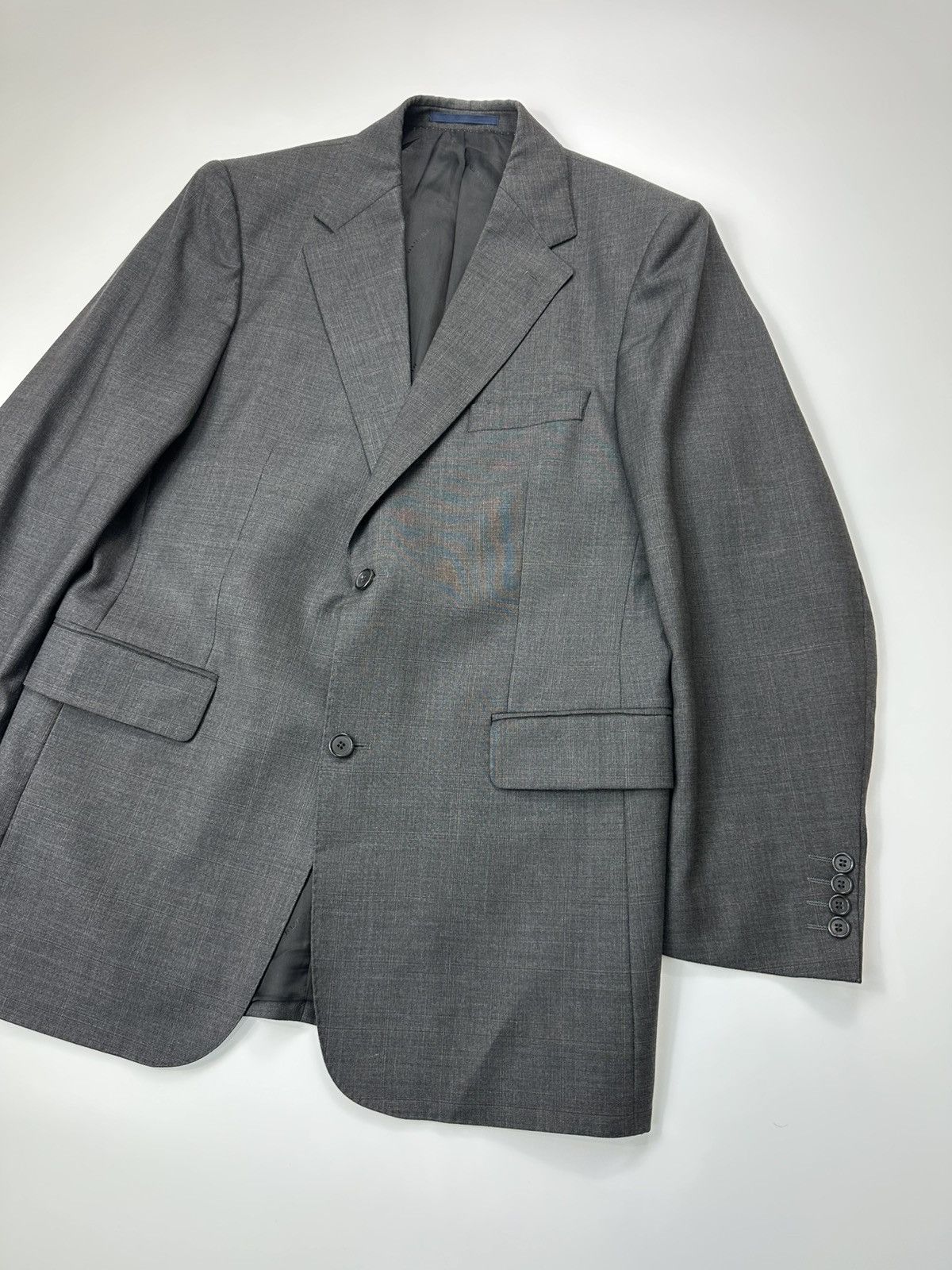 Burberry Burberry Wool Blazer Classic Gray Men's Size 44R - 7 Thumbnail