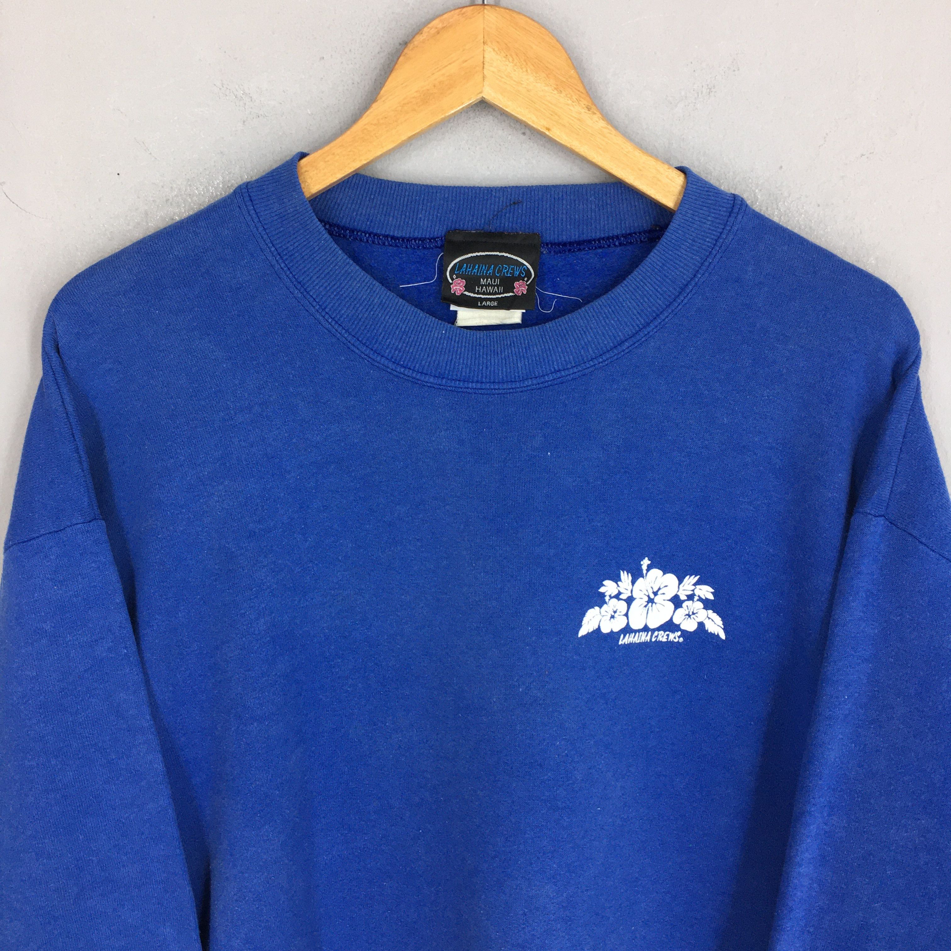 Jerzees Vintage 80's Crazy Shirt Lahaina Maui Sweatshirt Large Size US L / EU 52-54 / 3 - 2 Thumbnail