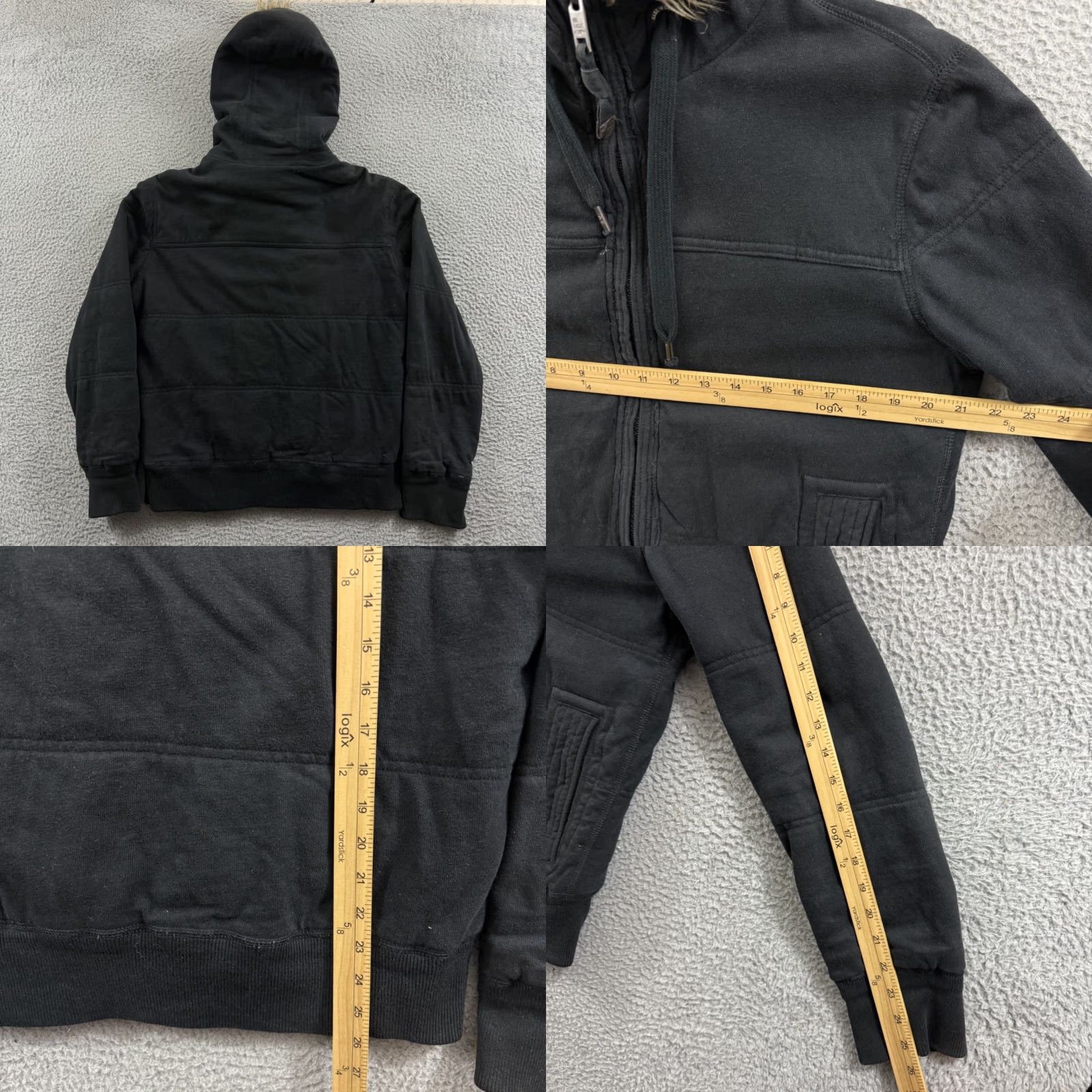 American Eagle Outfitters VINTAGE American Eagle Jacket Mens M Black Hooded Zip Bomber Jacket Outdoor Y2K Size US M / EU 48-50 / 2 - 8 Thumbnail