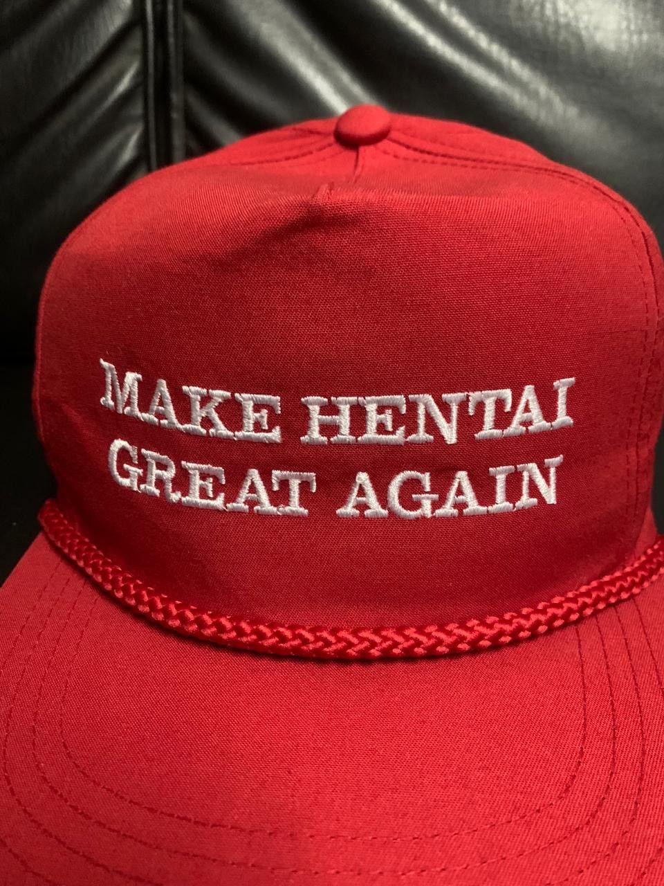 Vintage Make Hentai Great Again Parody Rip Off Cap Size ONE SIZE - 2 Thumbnail