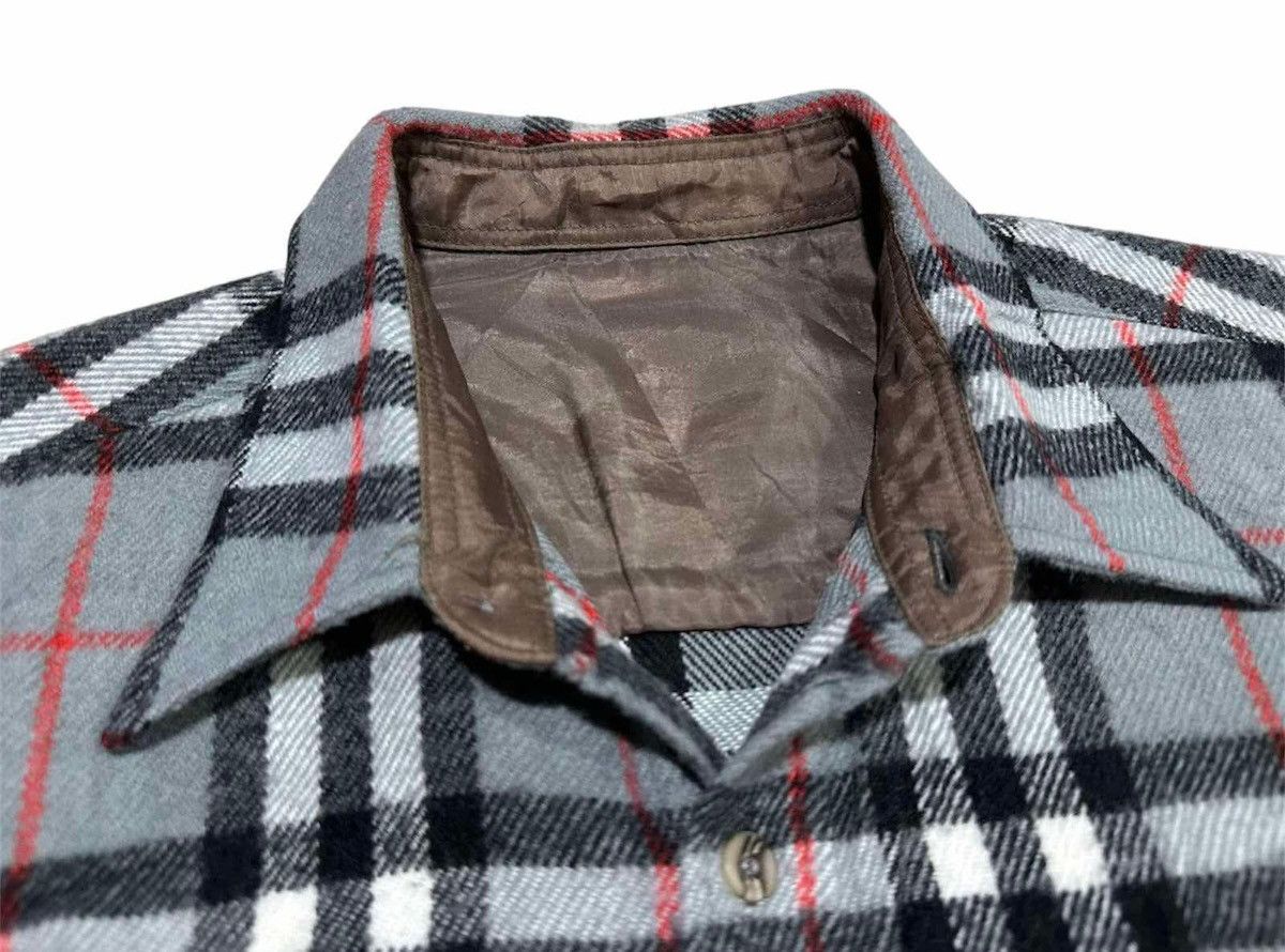 Japanese Brand 🔥Vintage Japanese Nova Check Wool Shirt Ls Size US XL / EU 56 / 4 - 3 Thumbnail