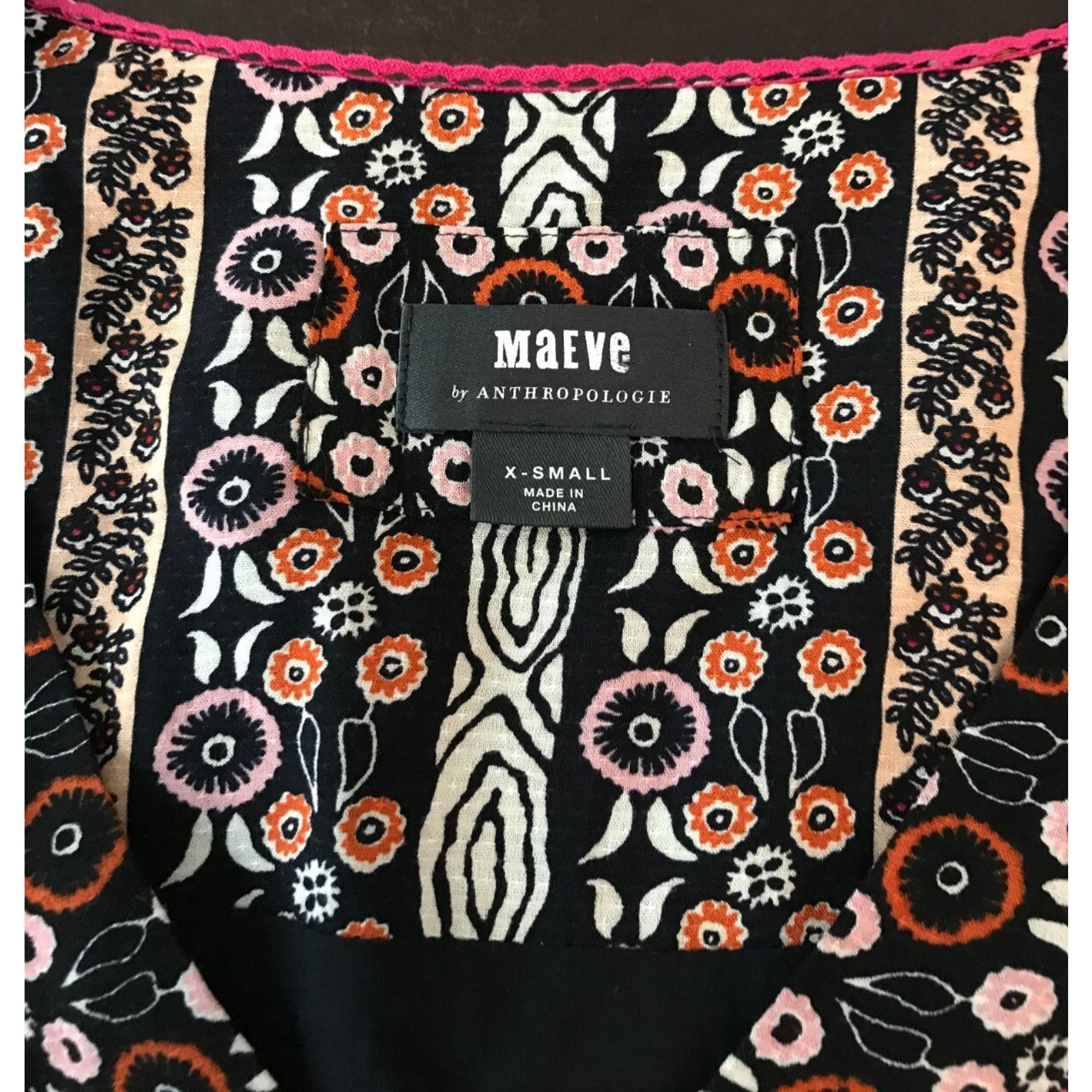 Anthropologie Anthropologie Maeve Jenna Embroidered Dress Size XS / US 0-2 / IT 36-38 - 4 Thumbnail