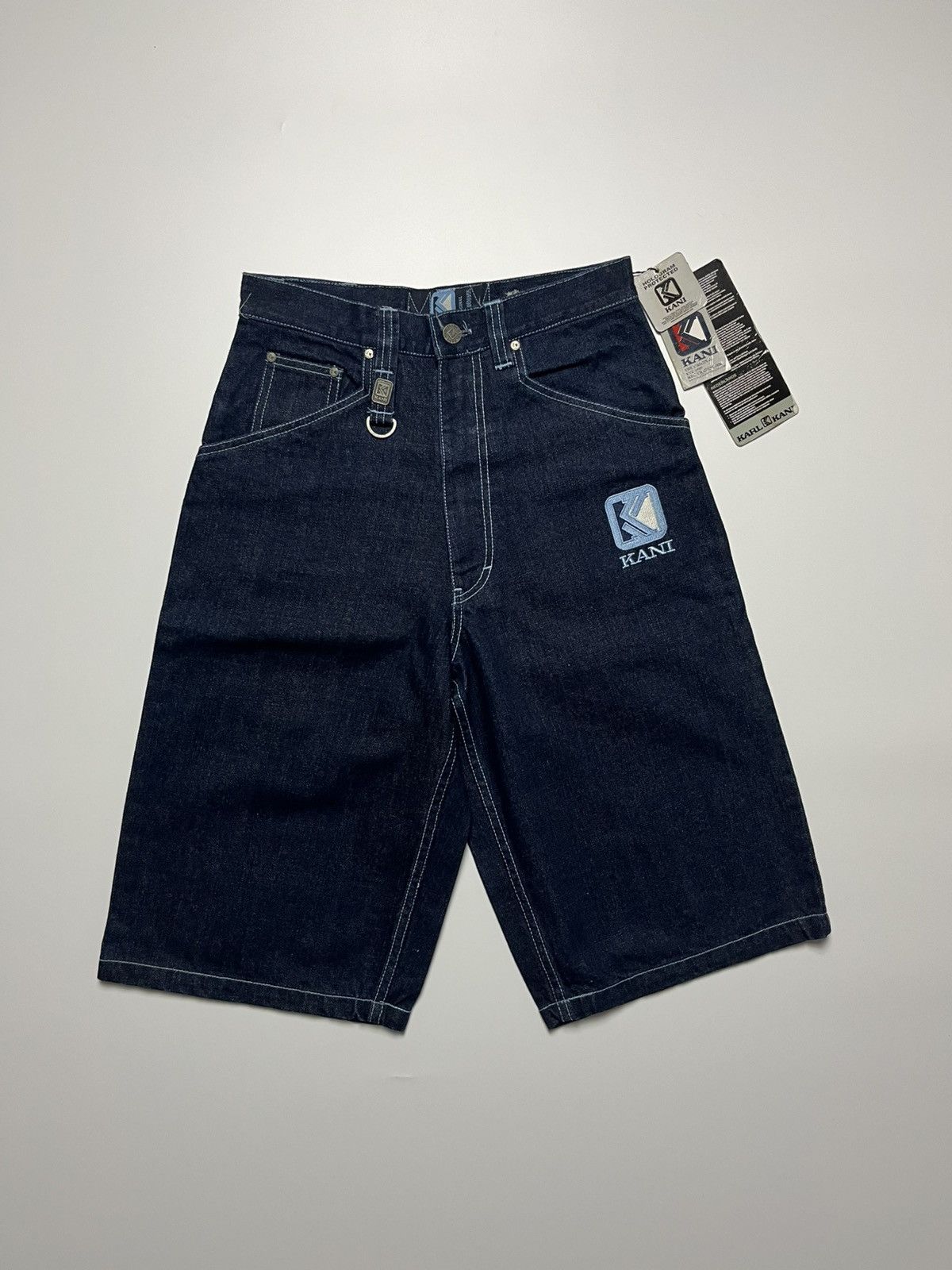 Karl Kani Karl kani Y2k Raw Rinsed Denim Jorts Size US 28 / EU 44 - 2 Thumbnail