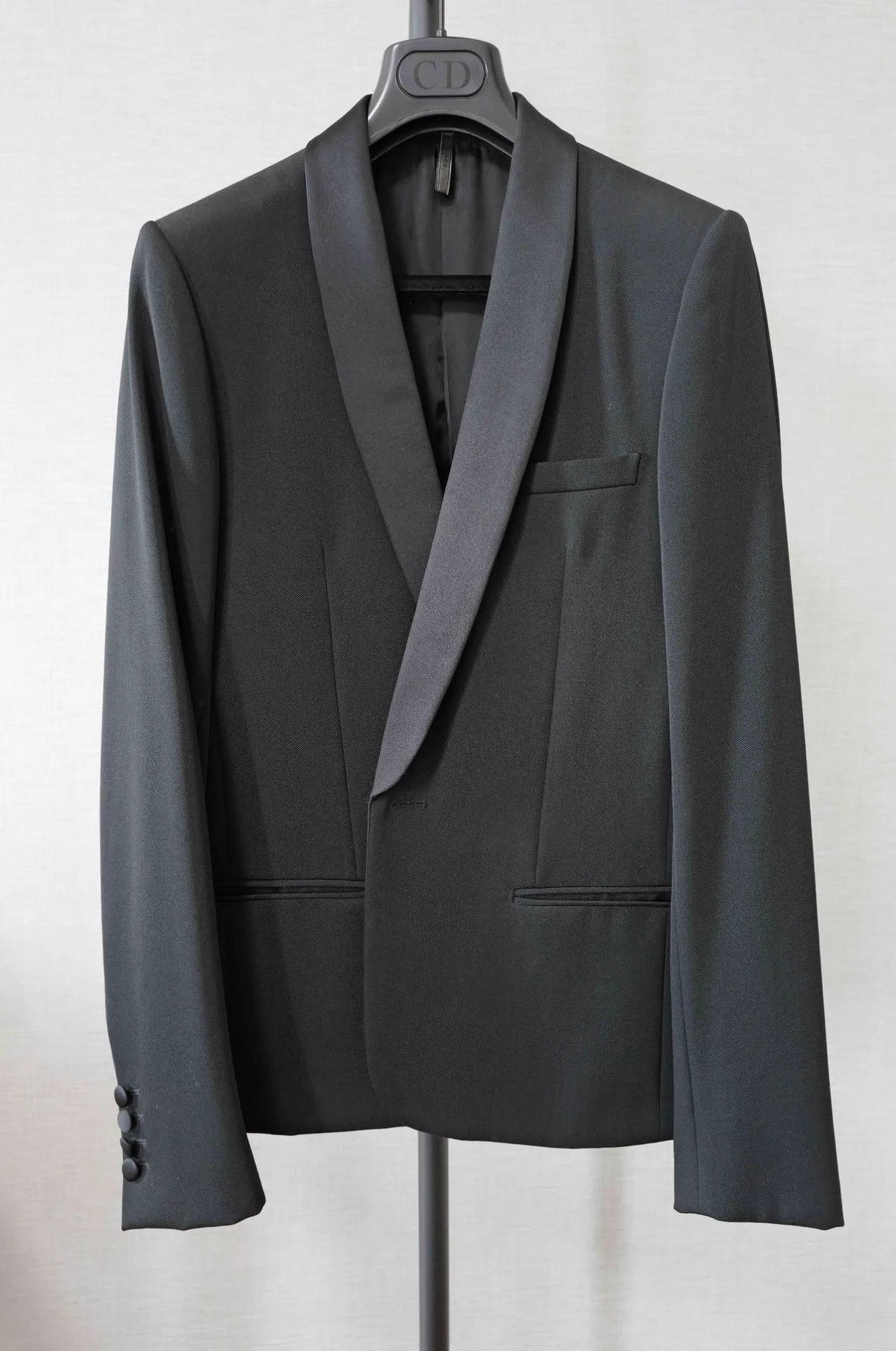 Dior Black Formal Blazer with Satin Lapel Size US M / EU 48-50 / 2 - 1 Thumbnail