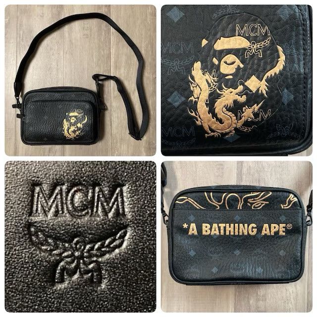 Bape × MCM MCM X BAPE BELT BAG VISETOS CAMO | Grailed