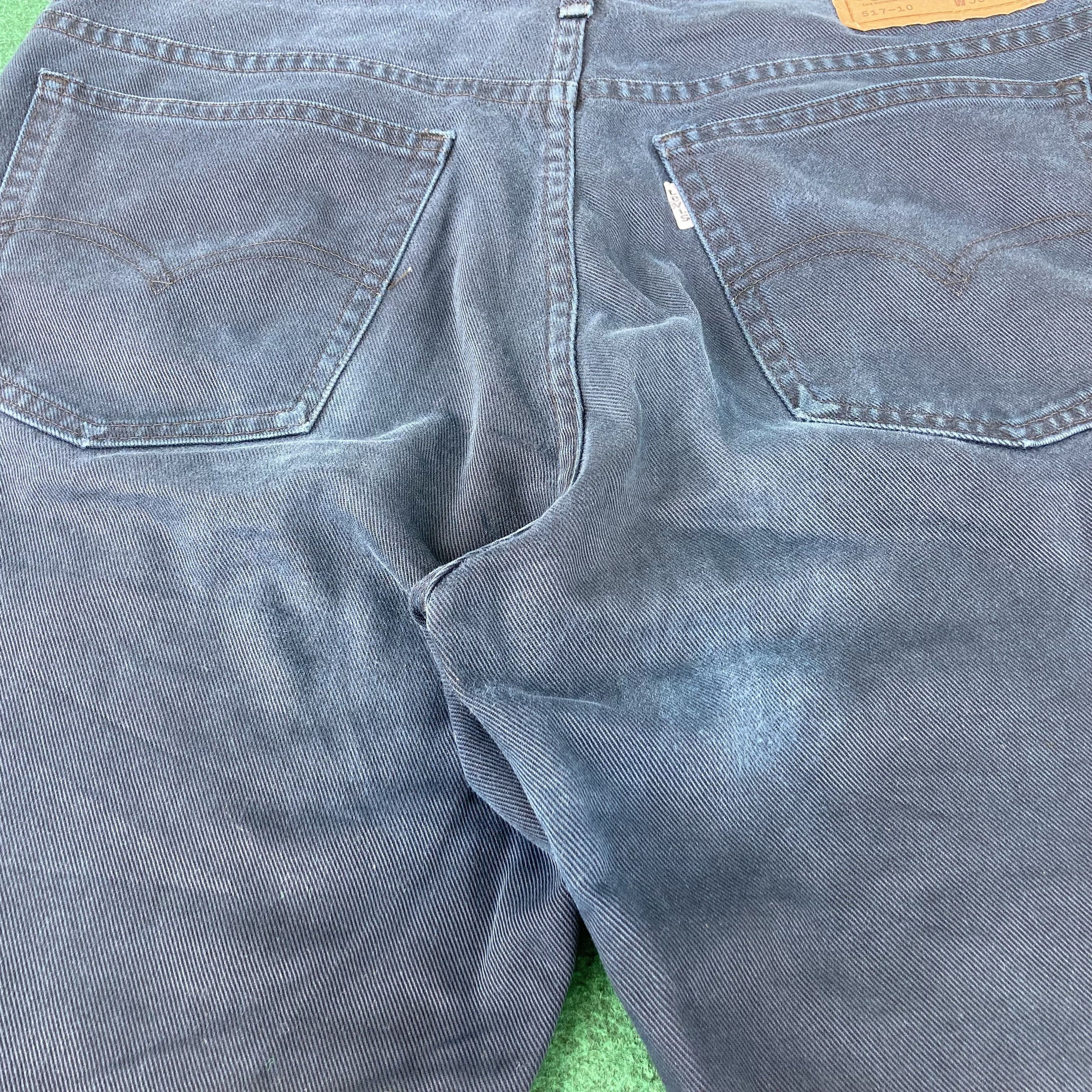 Levi's × Vintage Vtg Levis 517 Ripped Distressed Denim Bootcut Flared Jeans Size US 32 / EU 48 - 11 Thumbnail